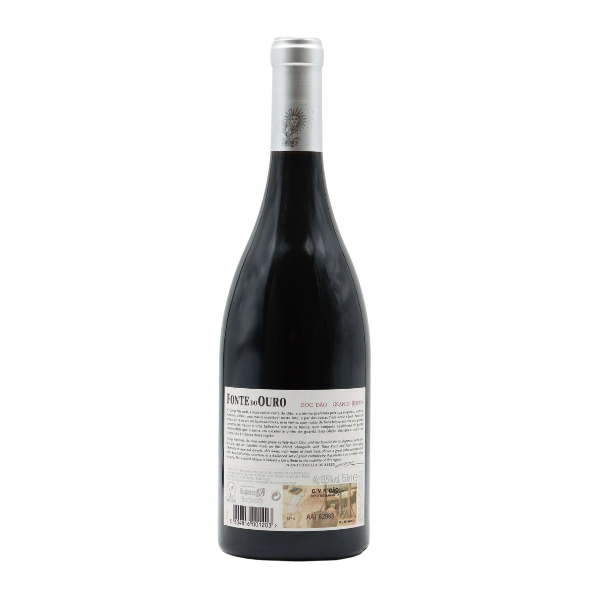 Fonte do Ouro Grande Reserva D&atilde;o Vinho Tinto