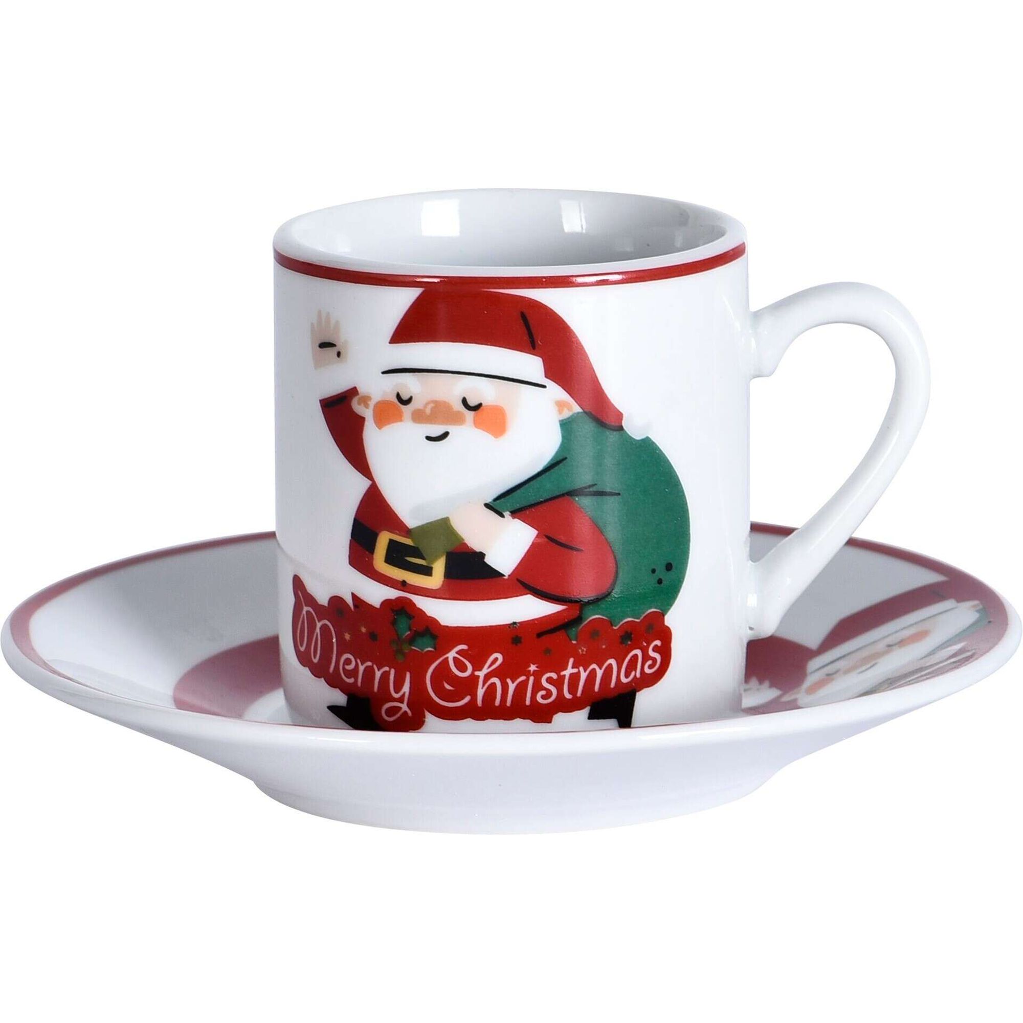 Serviço de Café Pai Natal com Saco