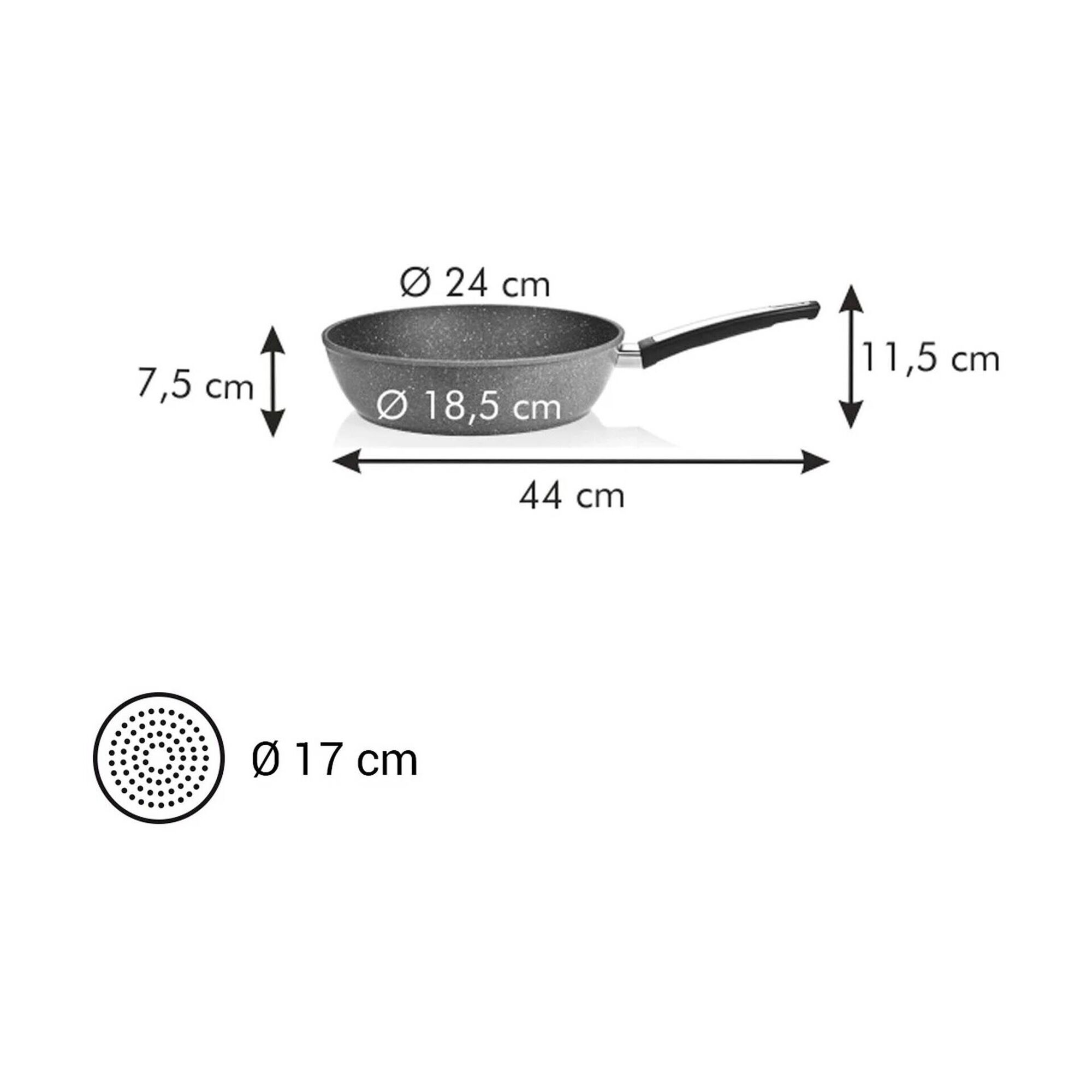 Frigideira Funda I-Premium Stone 24cm Tescoma