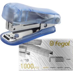 Agrafador Mini 20 Folhas e Agrafos Nº 10