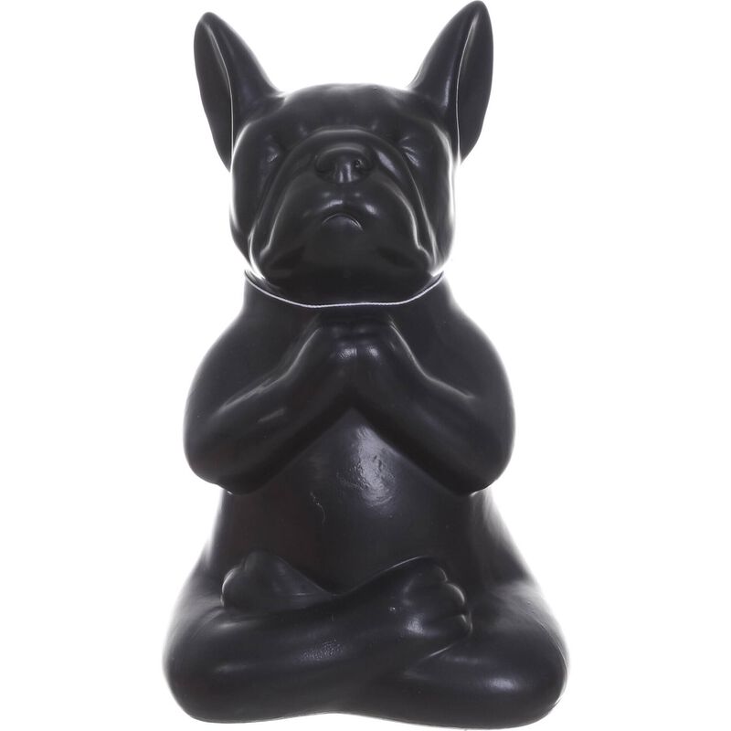 Cão Cerâmica Preto Kasa