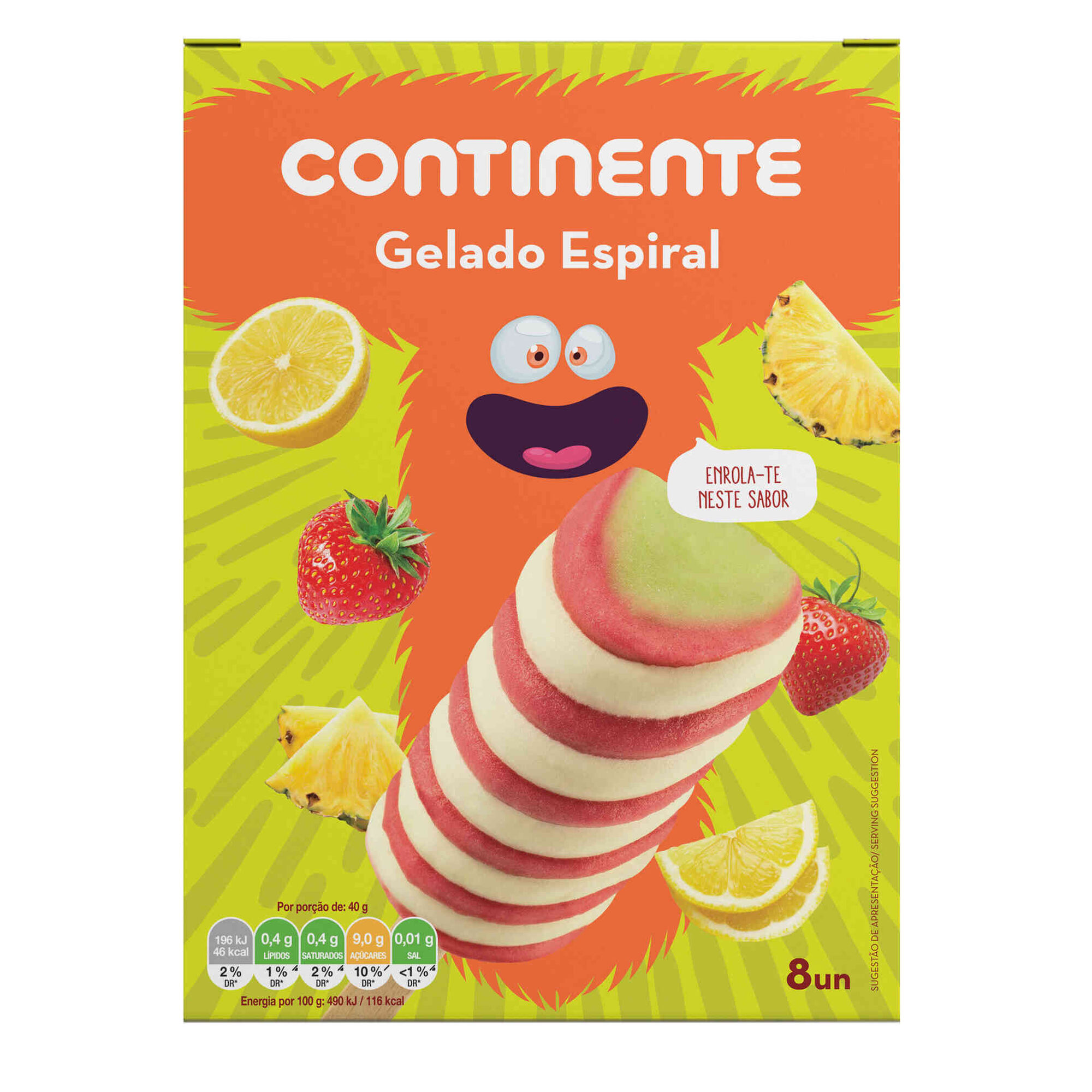 Gelado Espiral Monstrinhos