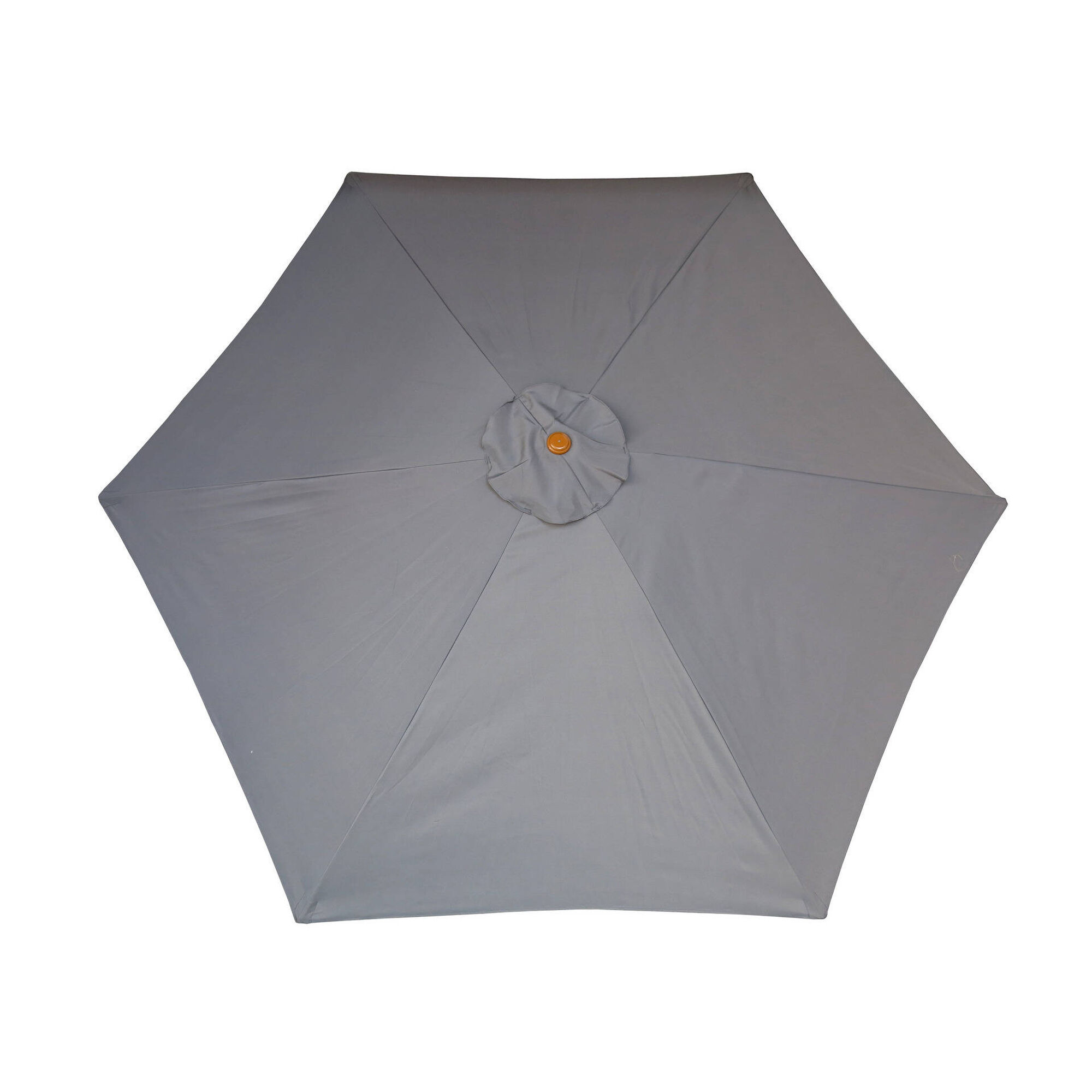 Guarda-Sol de Madeira com Manivela 3m Cinza