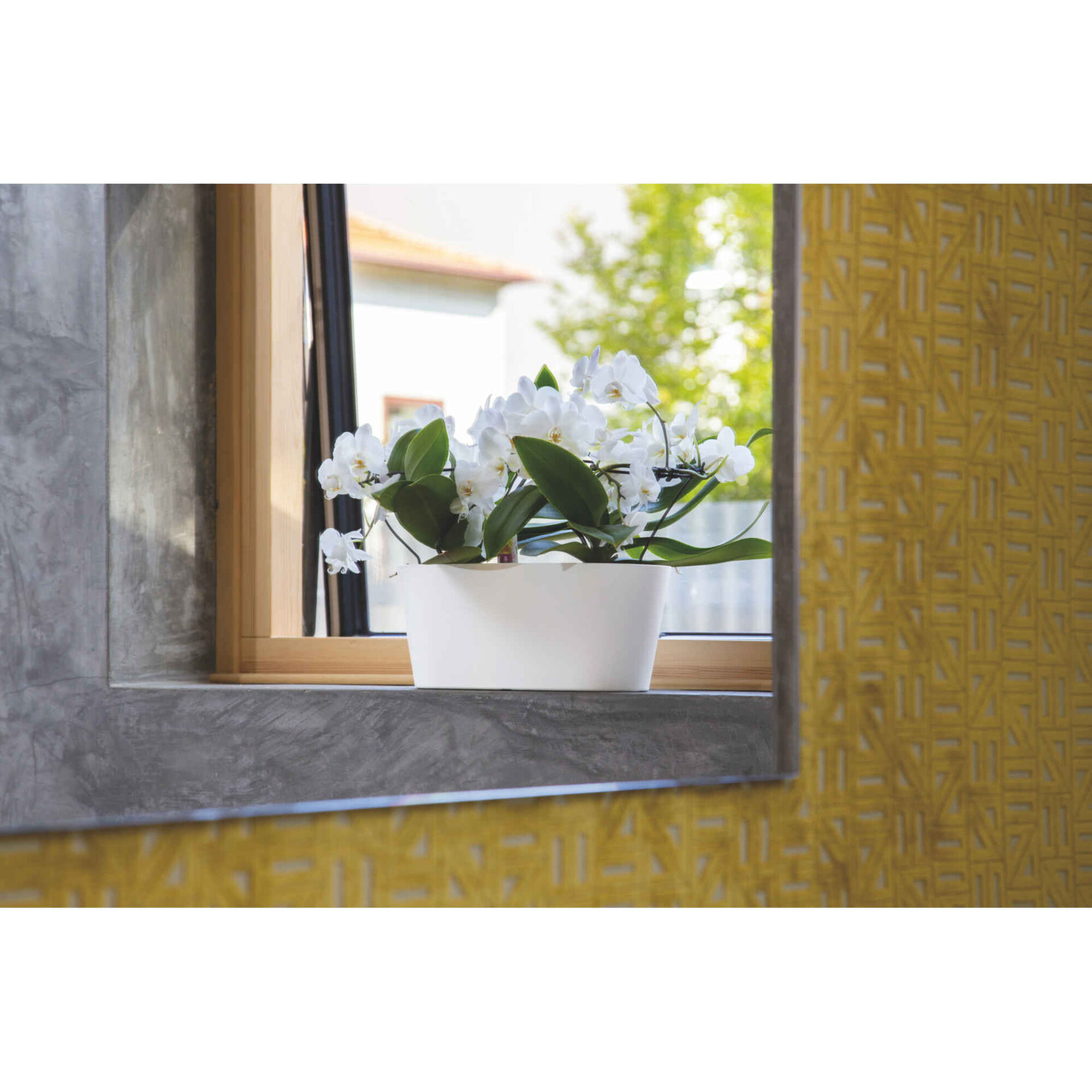 Floreira Plástico 30cm Antracite