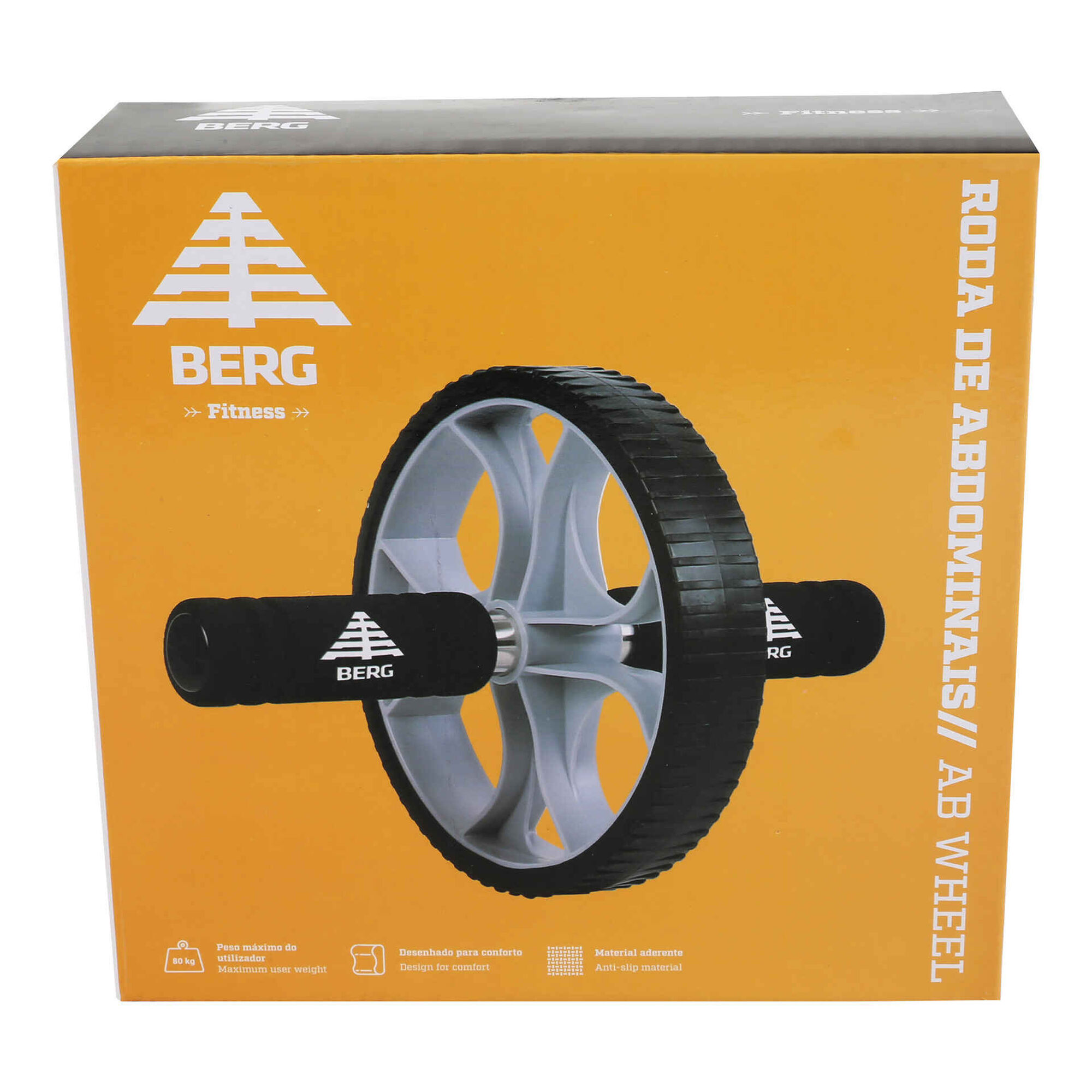 Roda de Abdominais Preta Berg