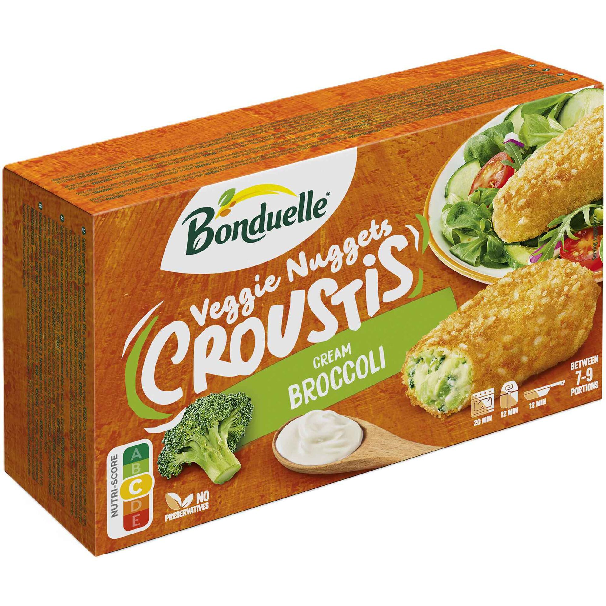 Nuggets Veggie Croustis Brócolos e Creme de Natas e Queijo