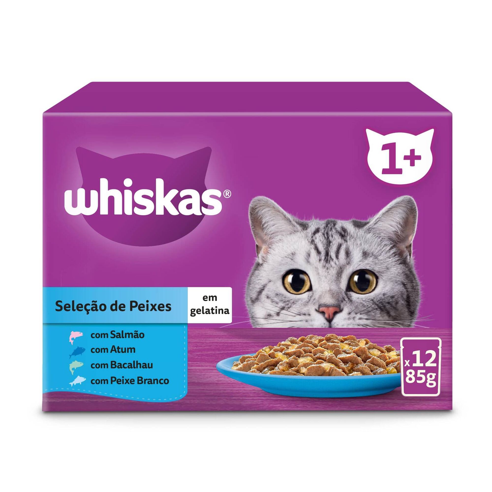 Comida Húmida para Gato Adulto Whiskas Peixe