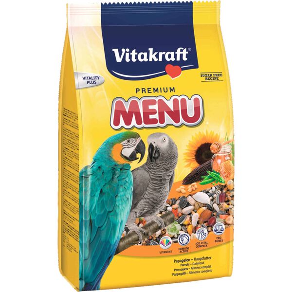 Comida para Papagaio Premium Menu Vitakraft