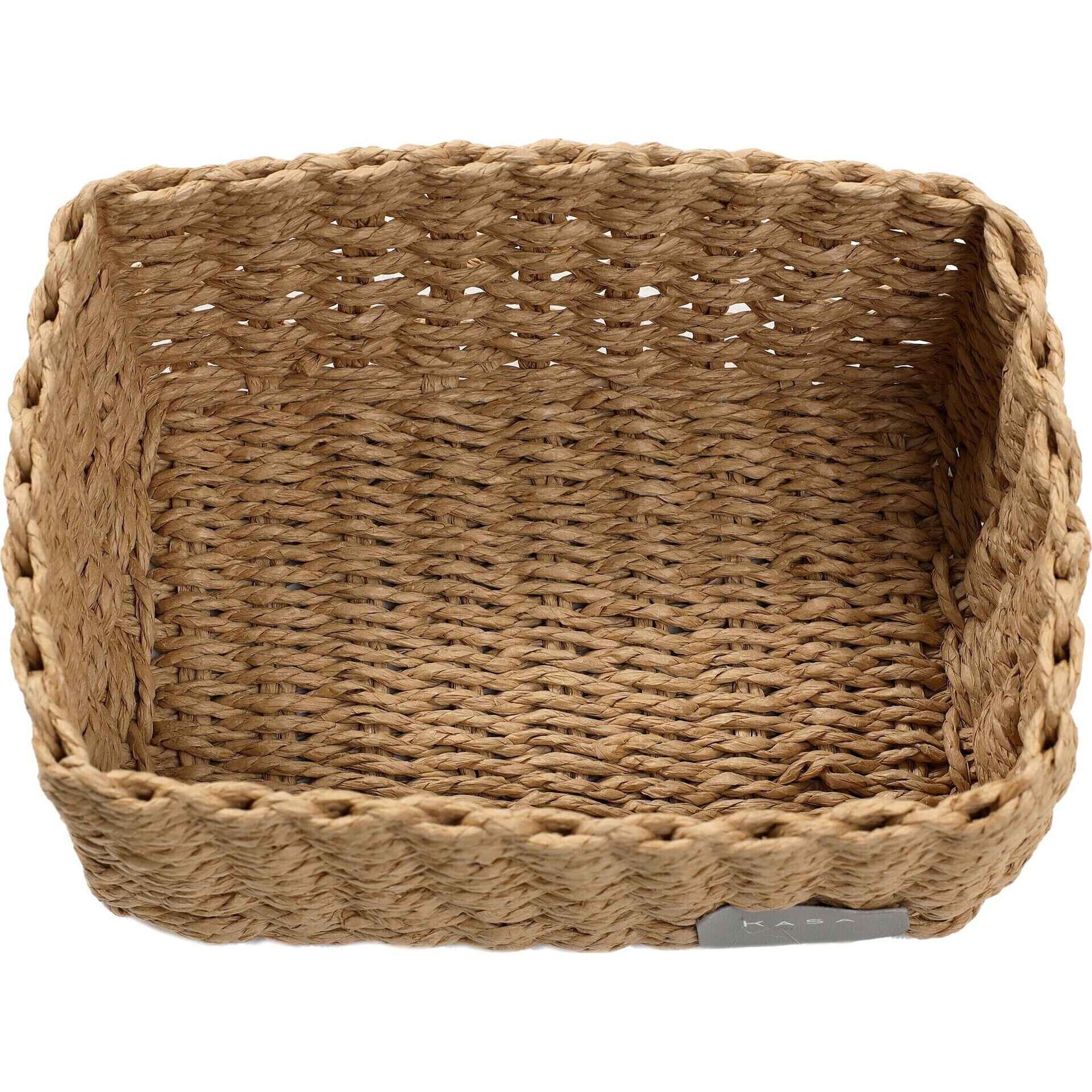 Cesto WC Retangular 23x17x11cm Bege