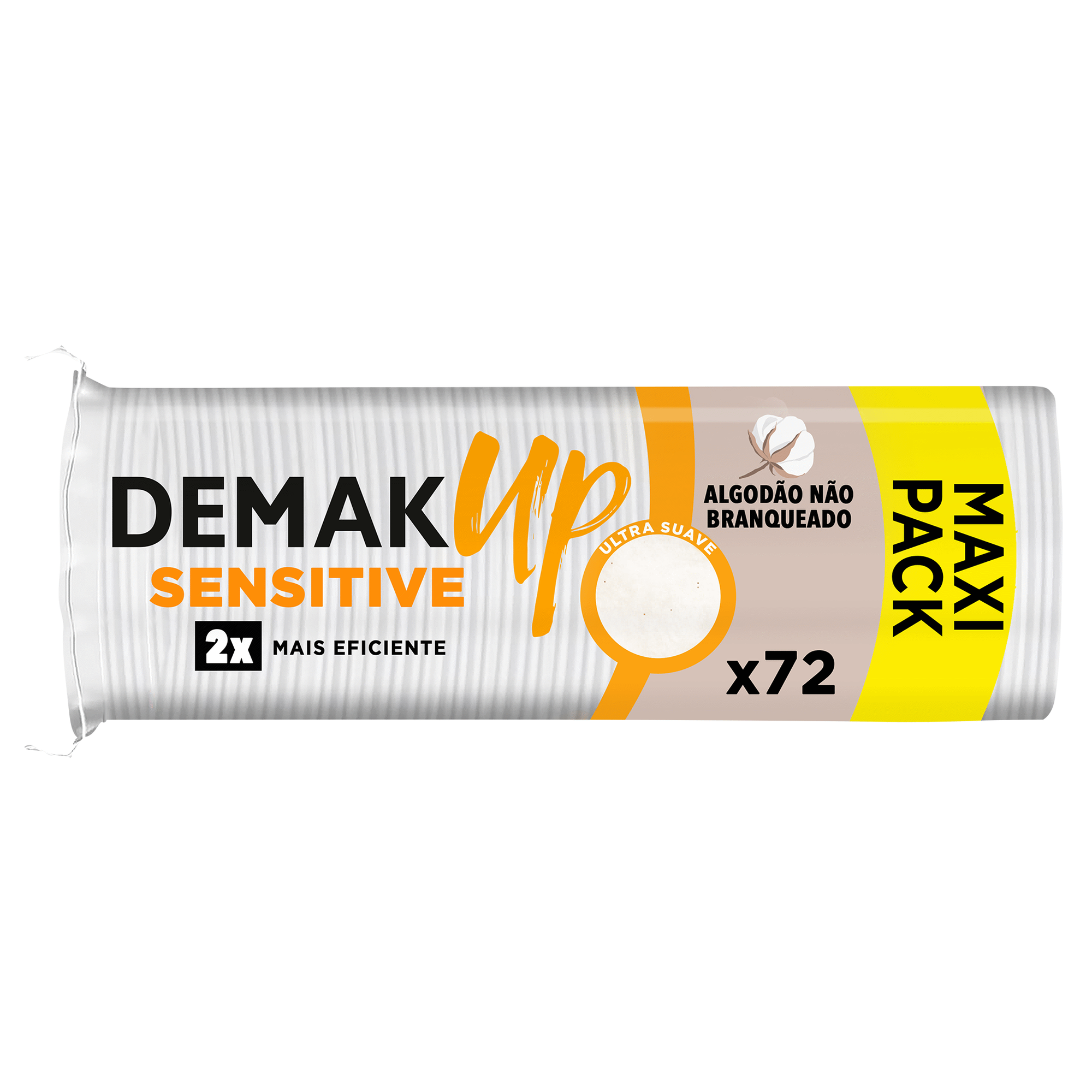 Discos de Algodão Desmaquilhantes Não Branqueados Sensitive Redondos