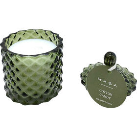 Vela em Copo com Tampa Bolas 85g Algod&atilde;o Doce