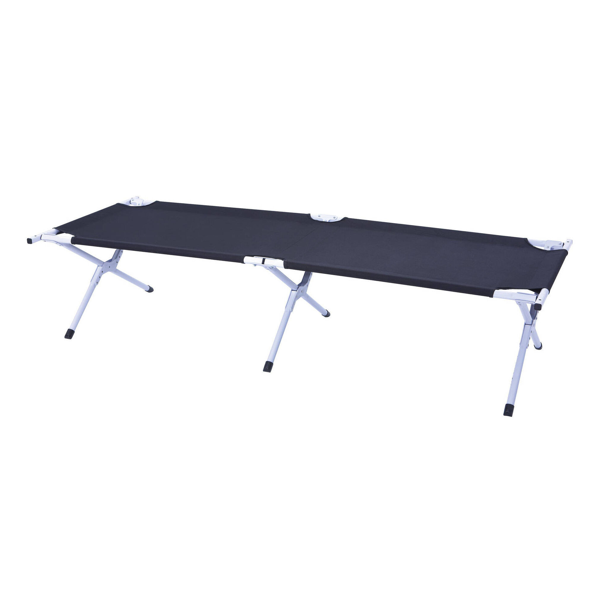 Cama Campismo Solteiro 64x190cm Preta