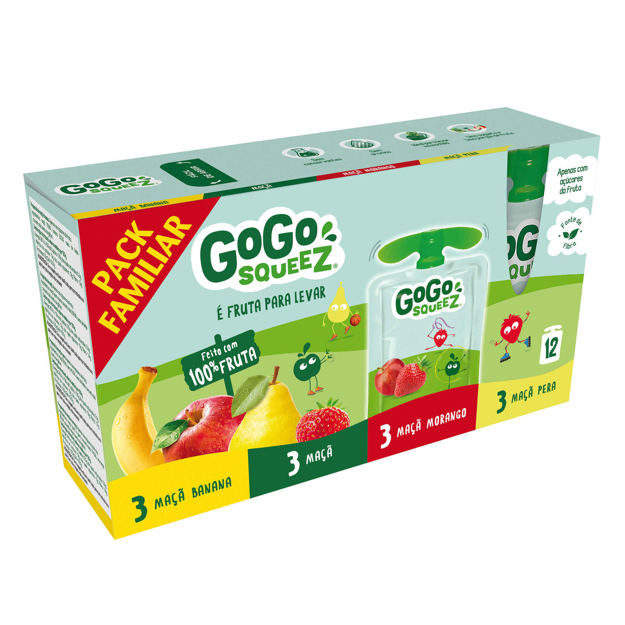 Pack Saquetas de Fruta Familiar +3A