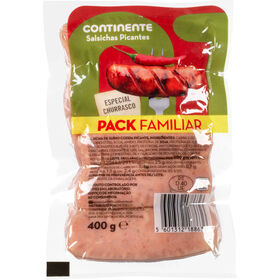 Salsicha de Churrasco Picante Pack Familiar Continente