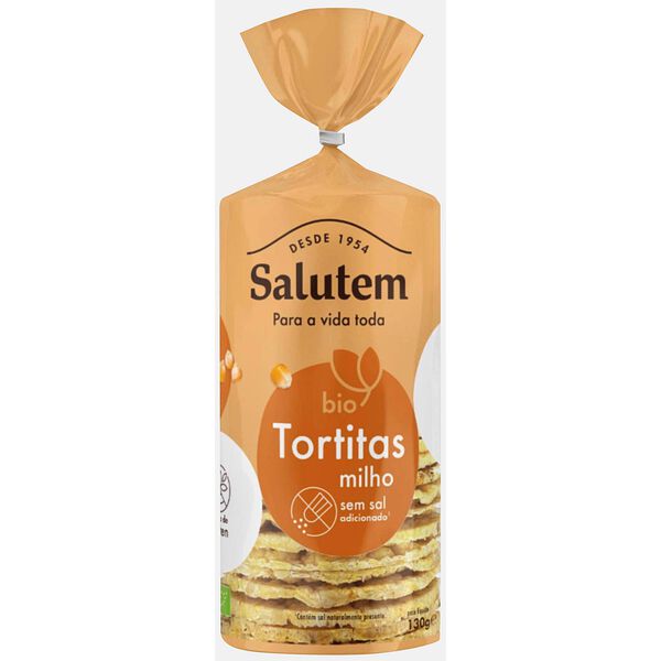Tortitas de Milho sem Sal Bio Salutem