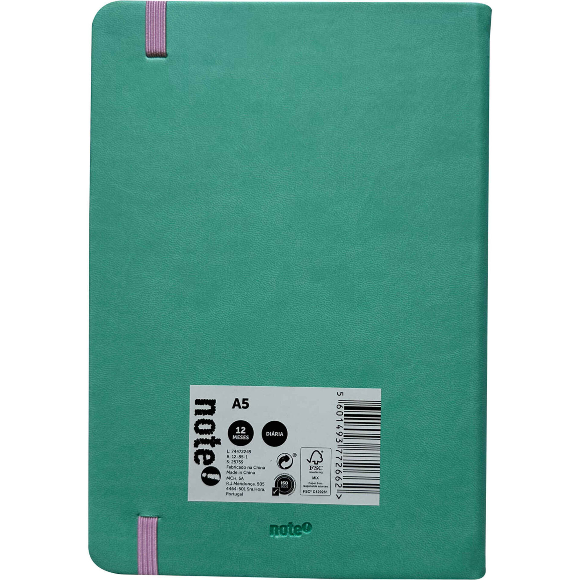 Agenda A5 2026 12 Meses (várias cores)