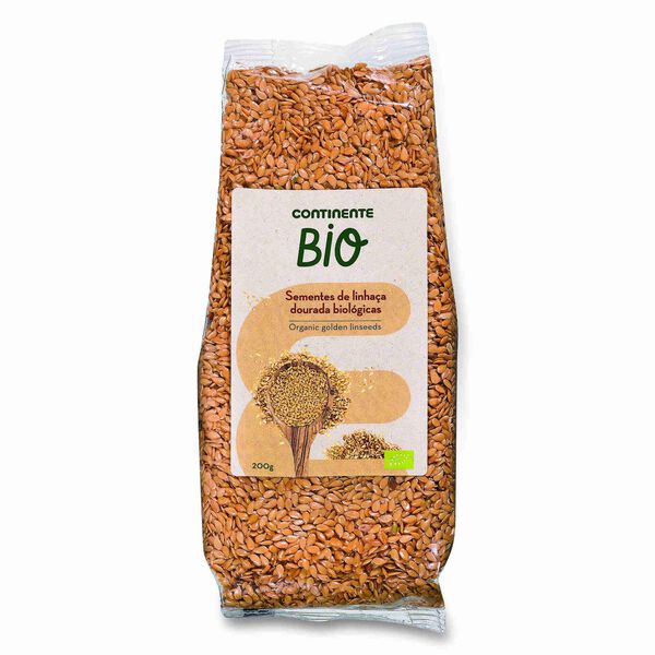 Sementes de Linhaça Dourada Biológicas Continente Bio