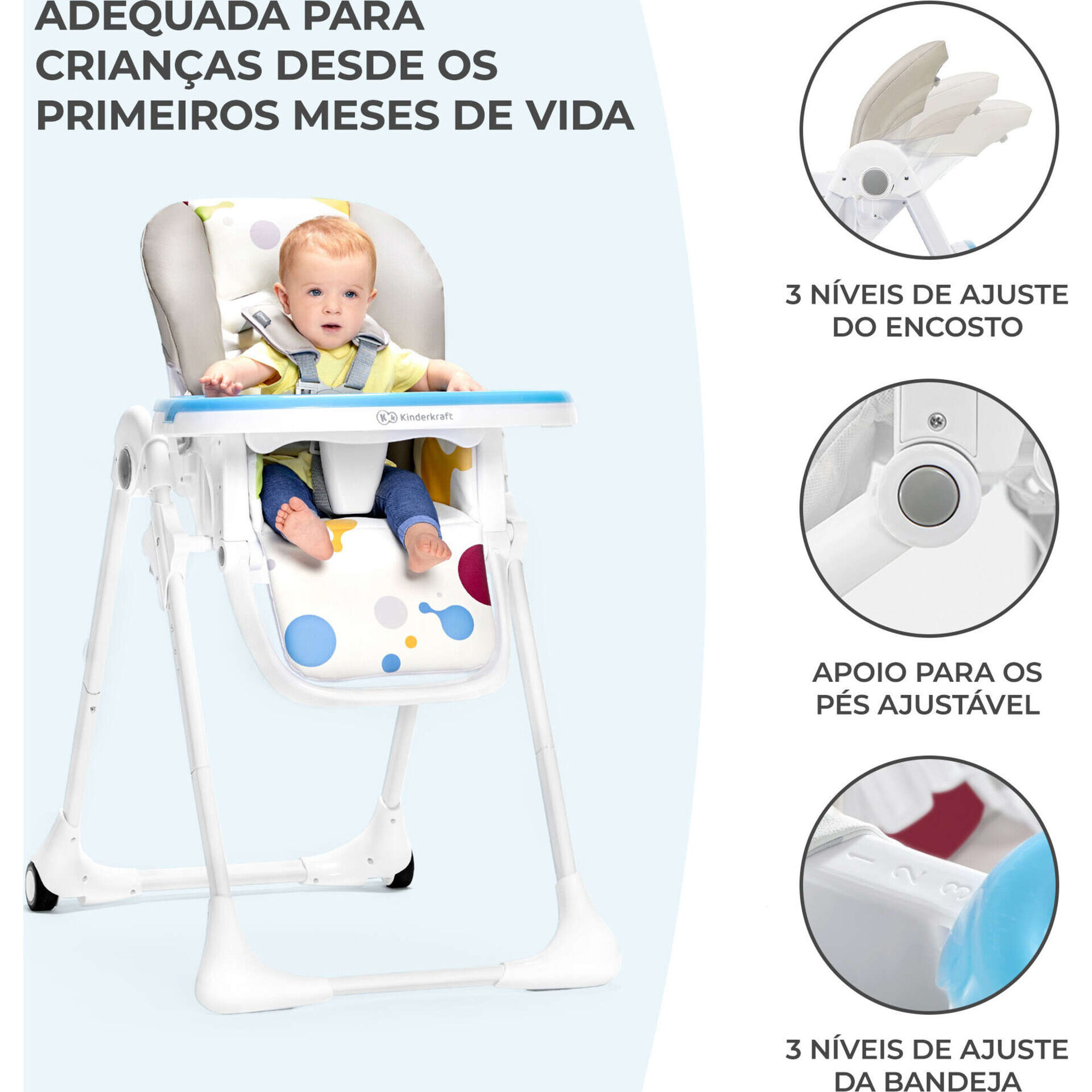 Cadeira de Refei&ccedil;&atilde;o Yummy Kinderkraft