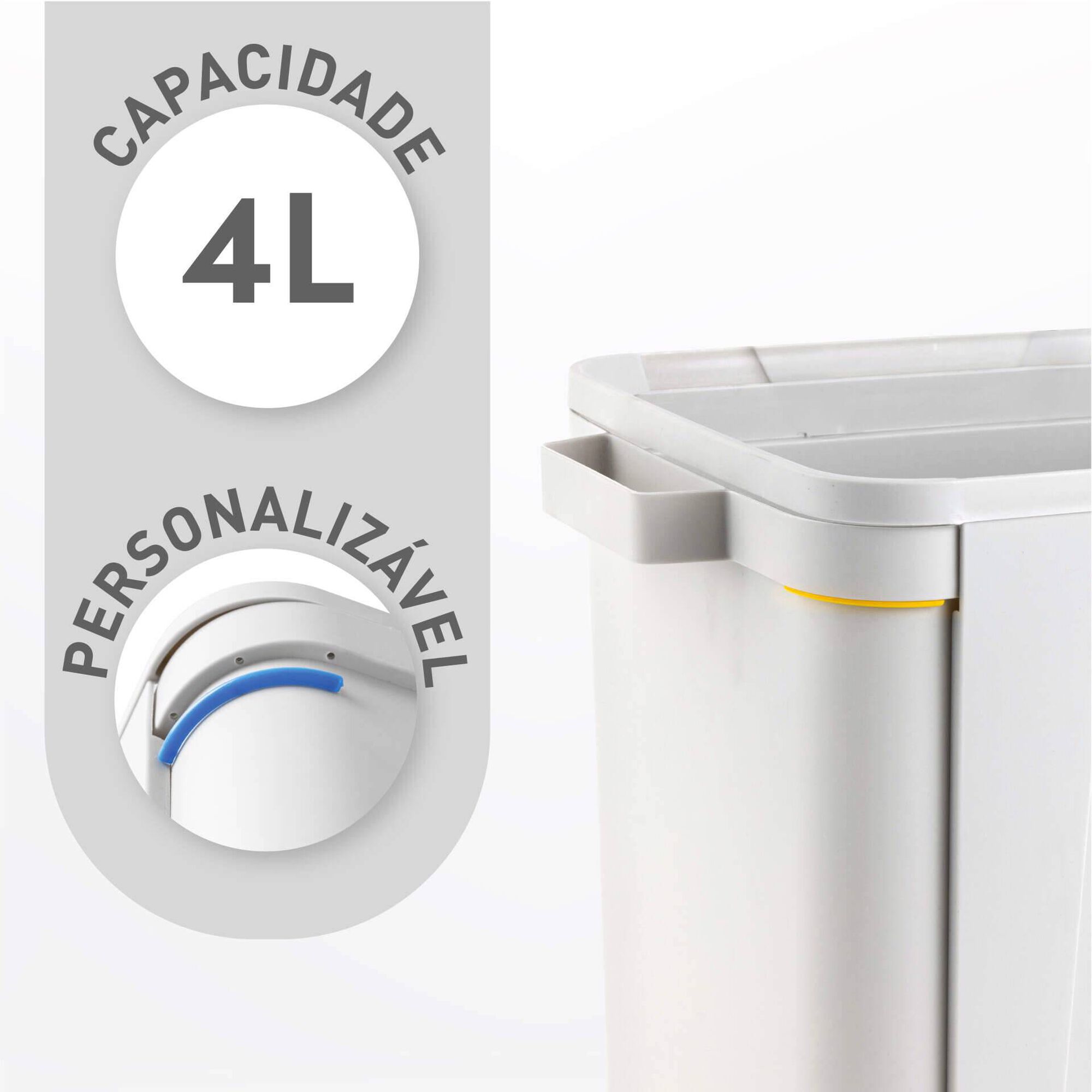 Balde Lixo Eco 4L Kasa