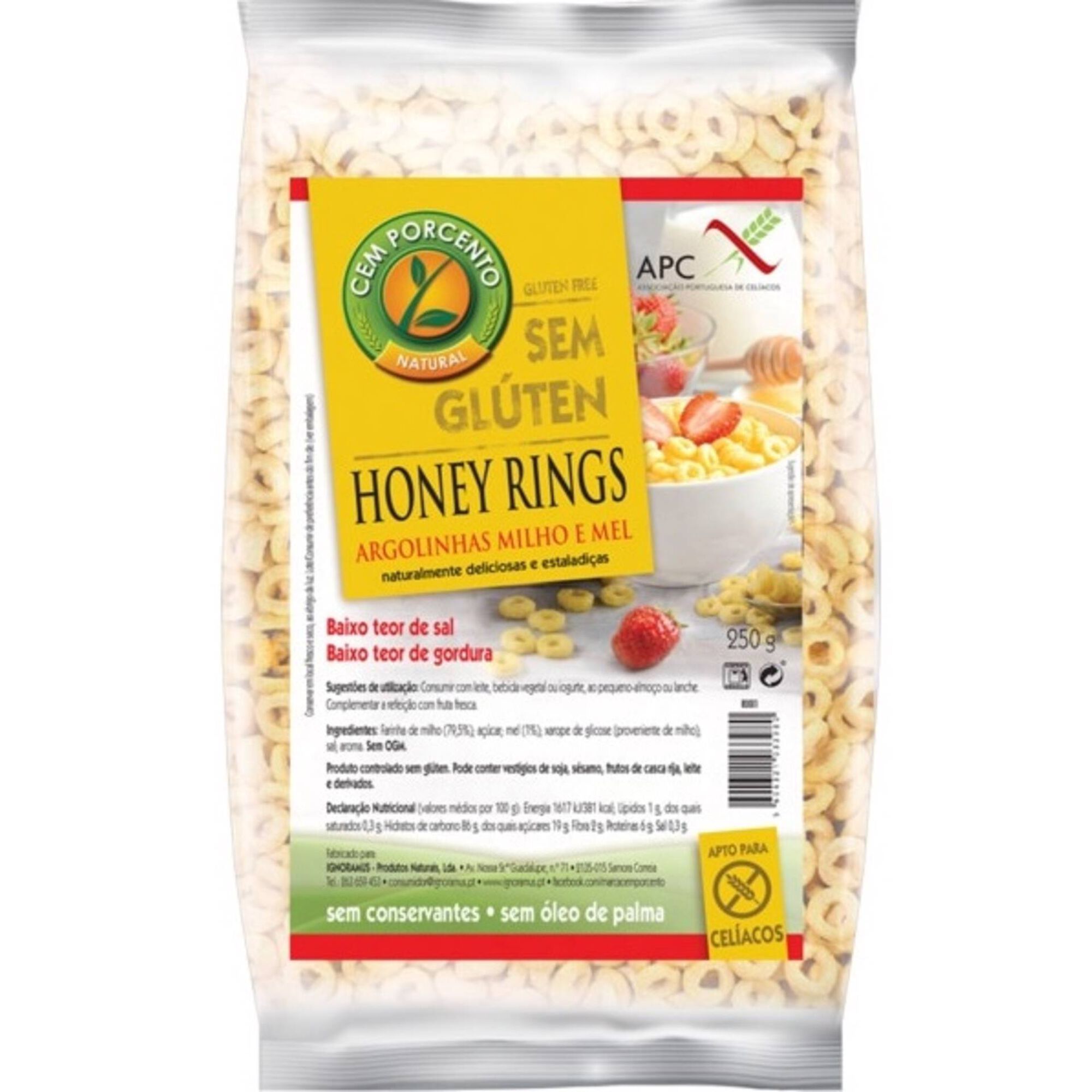 Honey Rings sem Glúten