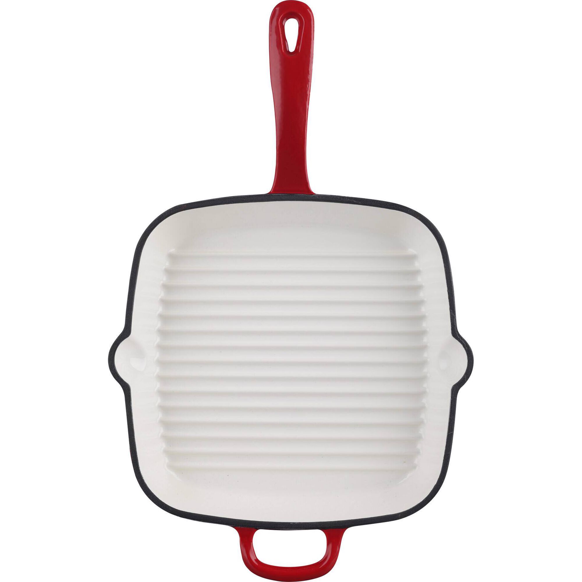 Grelhador Ferro Fundido 28x28cm Vermelho Kasa