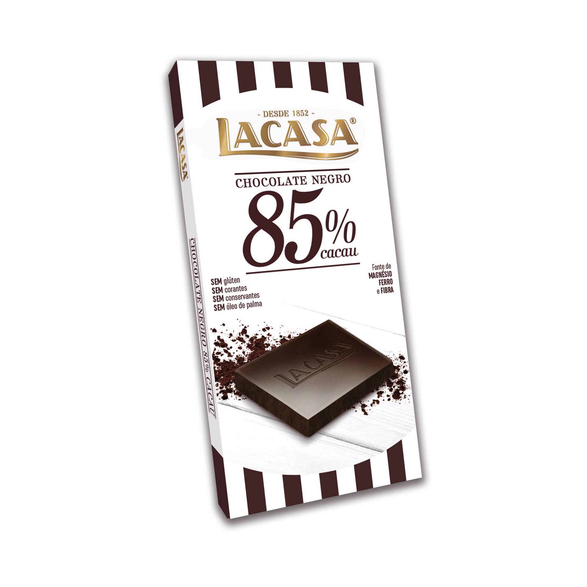 Tablete de Chocolate 85% Cacau sem Glúten