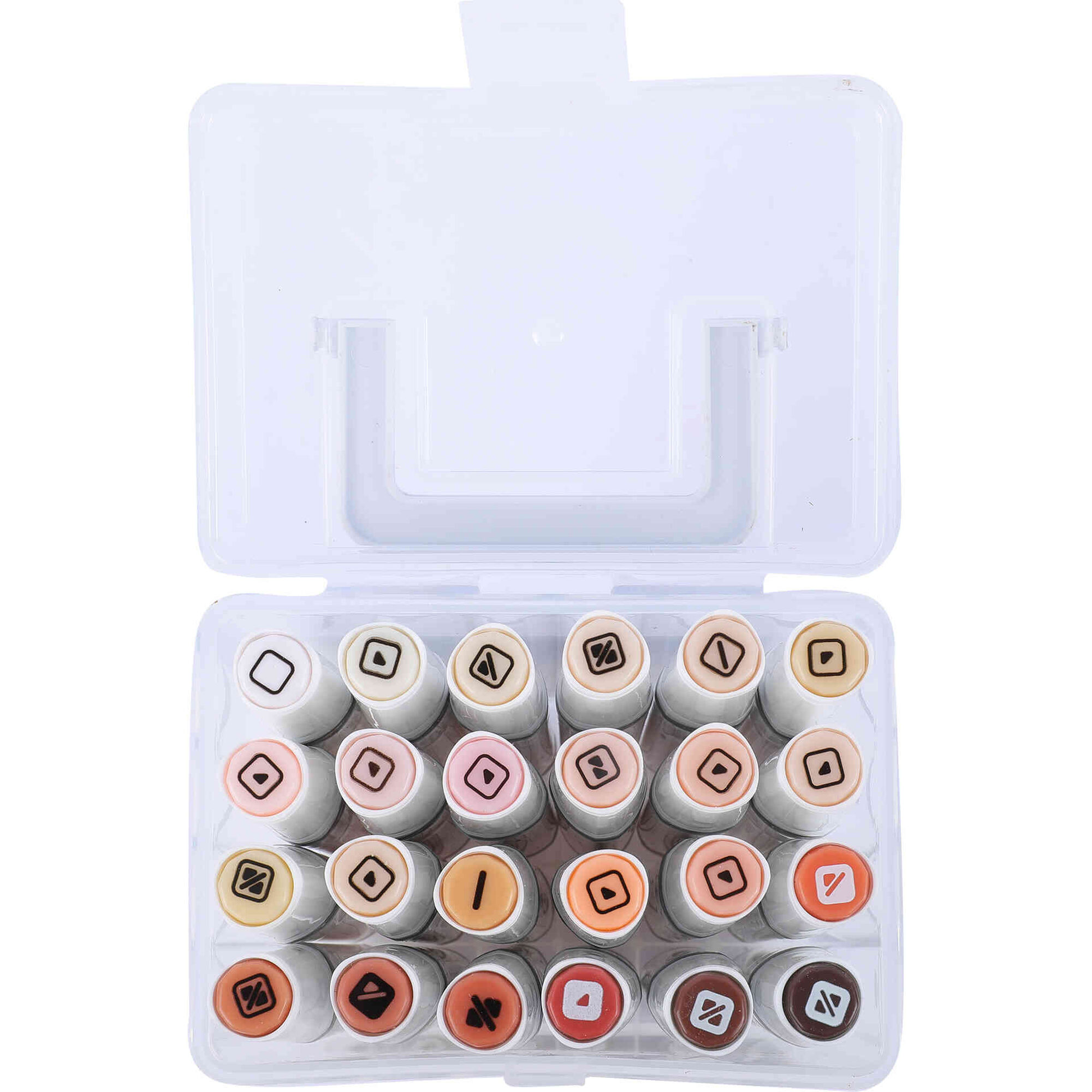 Conjunto de 24 Marcadores de &Aacute;lcool com Ponta Dupla Note!
