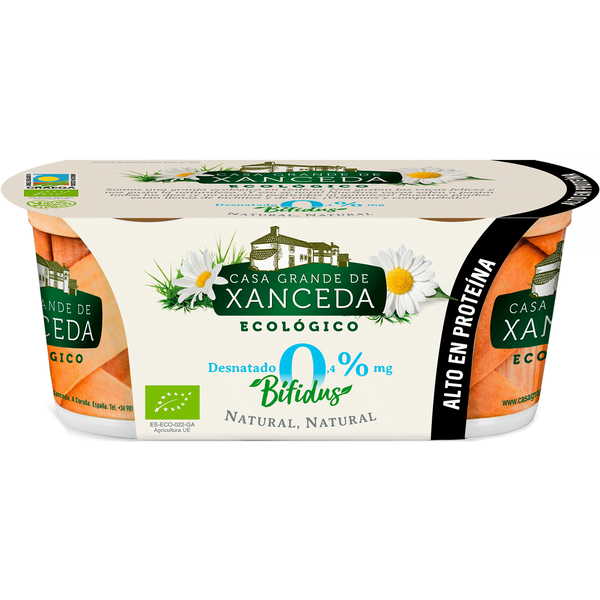 Iogurte Bifidus Magro Cremoso Natural Casa Grande de Xanceda