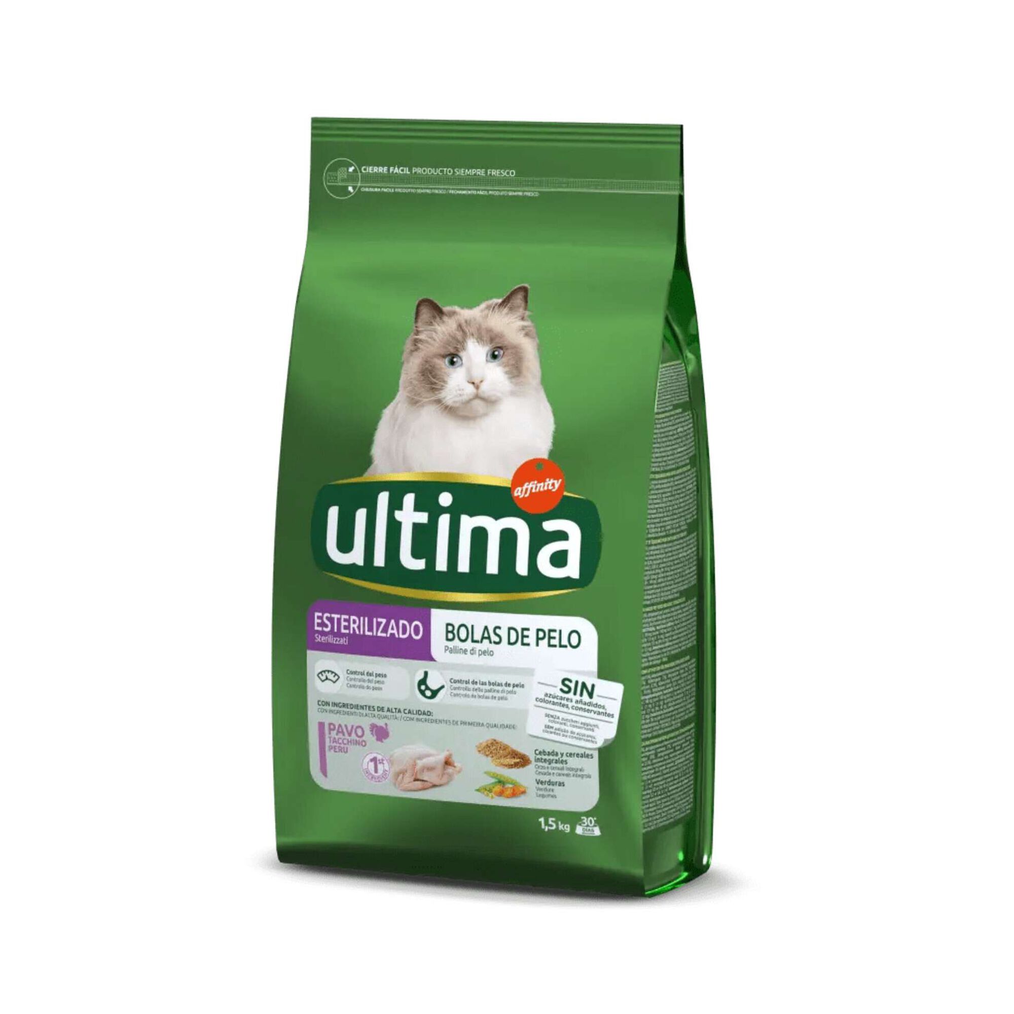 Ração para Gato Adulto Esterilizado Bolas de Pelo Peru
