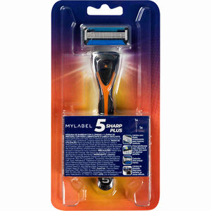 Máquina de Barbear 5 Sharp Plus MyLabel