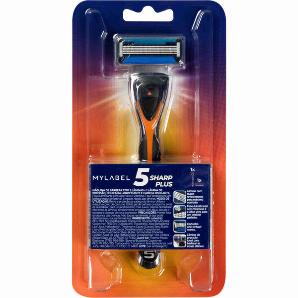 Máquina de Barbear 5 Sharp Plus MyLabel
