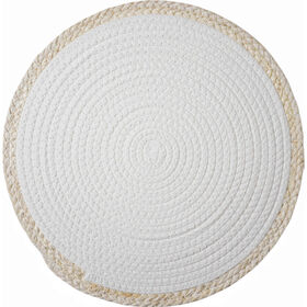 Individual Palhinha Redondo 38cm Branco
