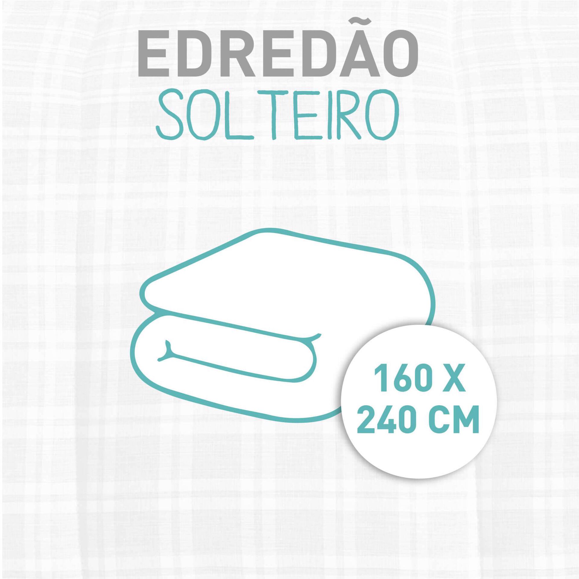Edred&atilde;o Xadrez 160x240cm Washed Cinza Kasa