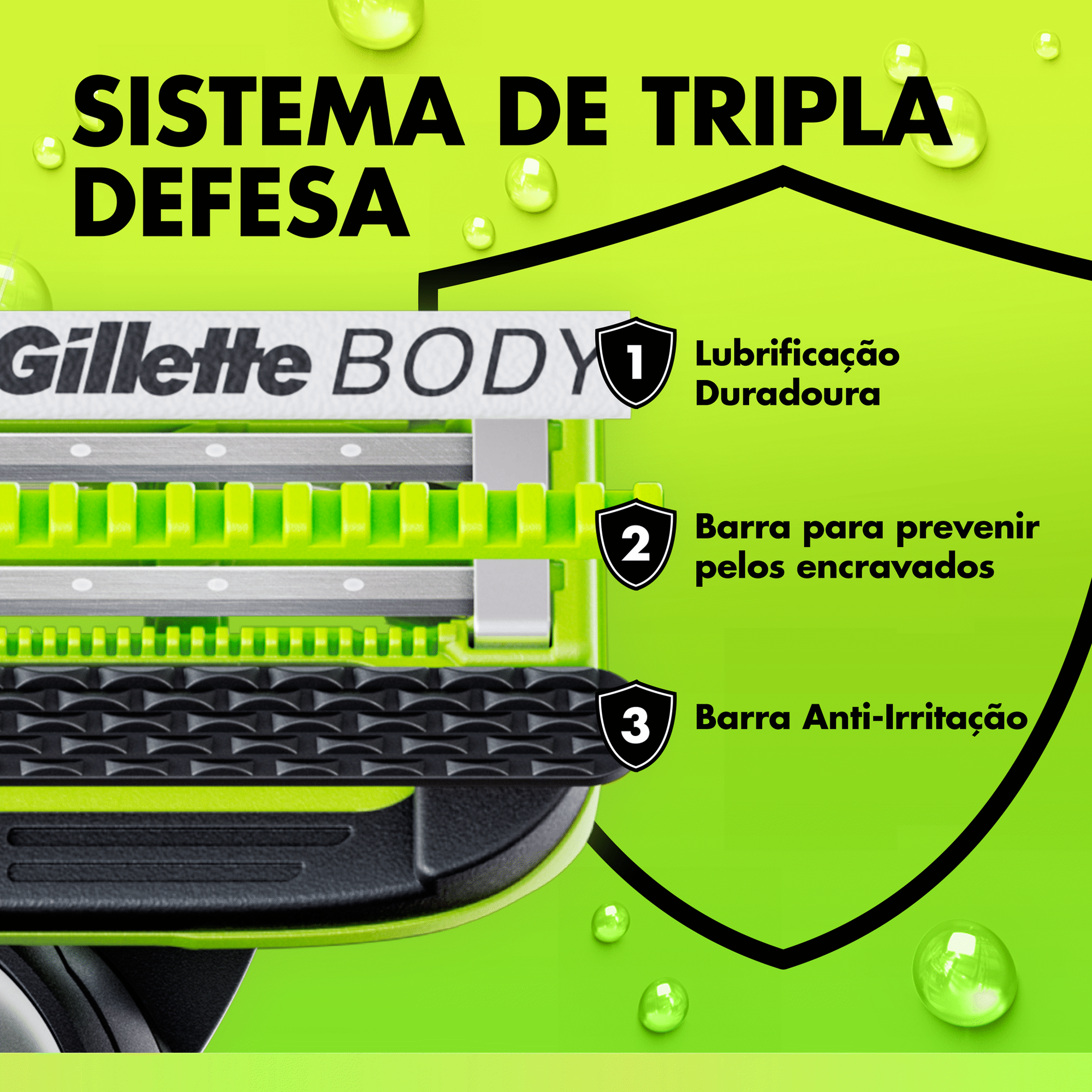M&aacute;quina de Barbear Body + Intimate com 4 Recargas Gillette Labs
