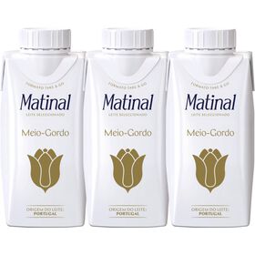 Leite UHT Meio Gordo Matinal