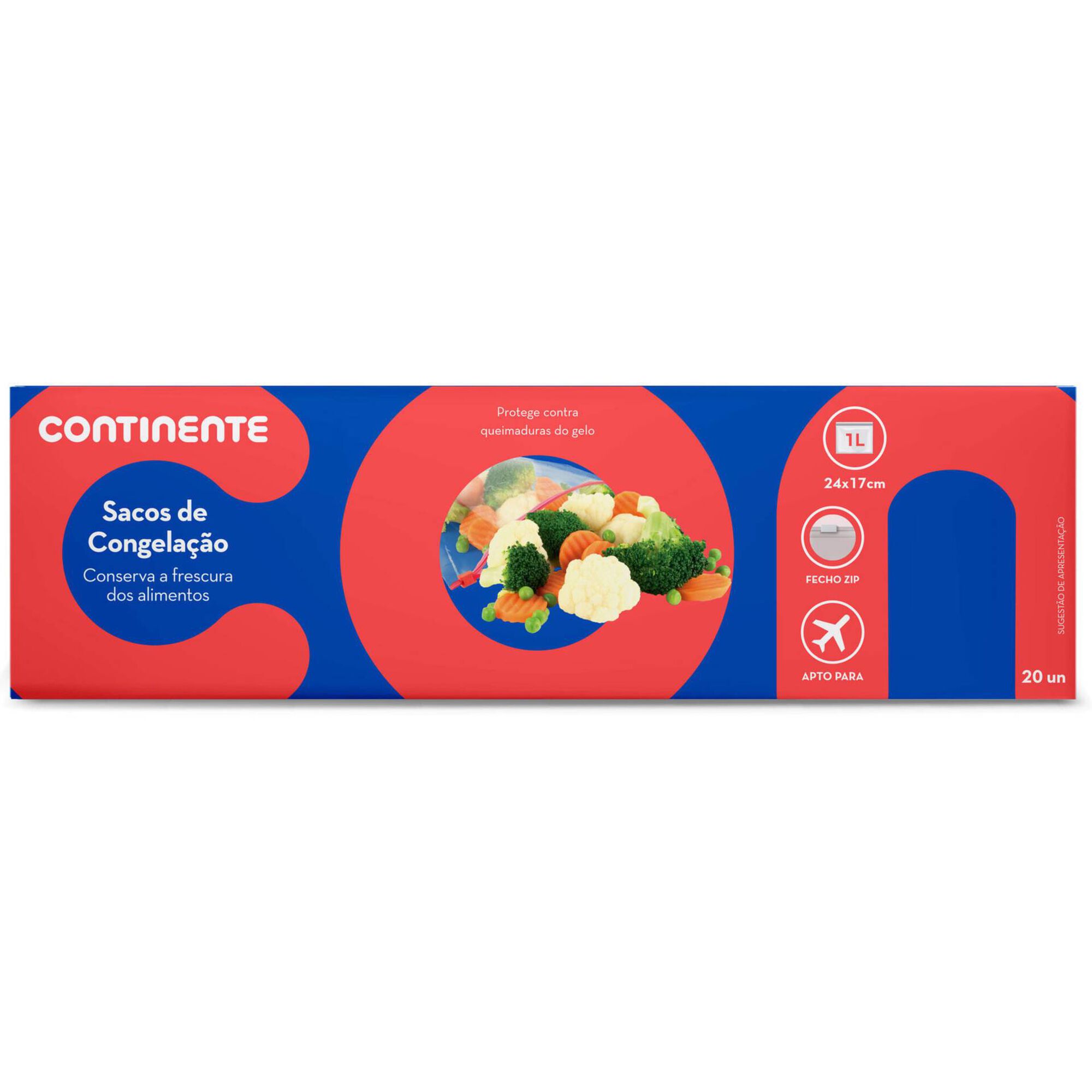 Sacos para Congelar com Zip 1lt