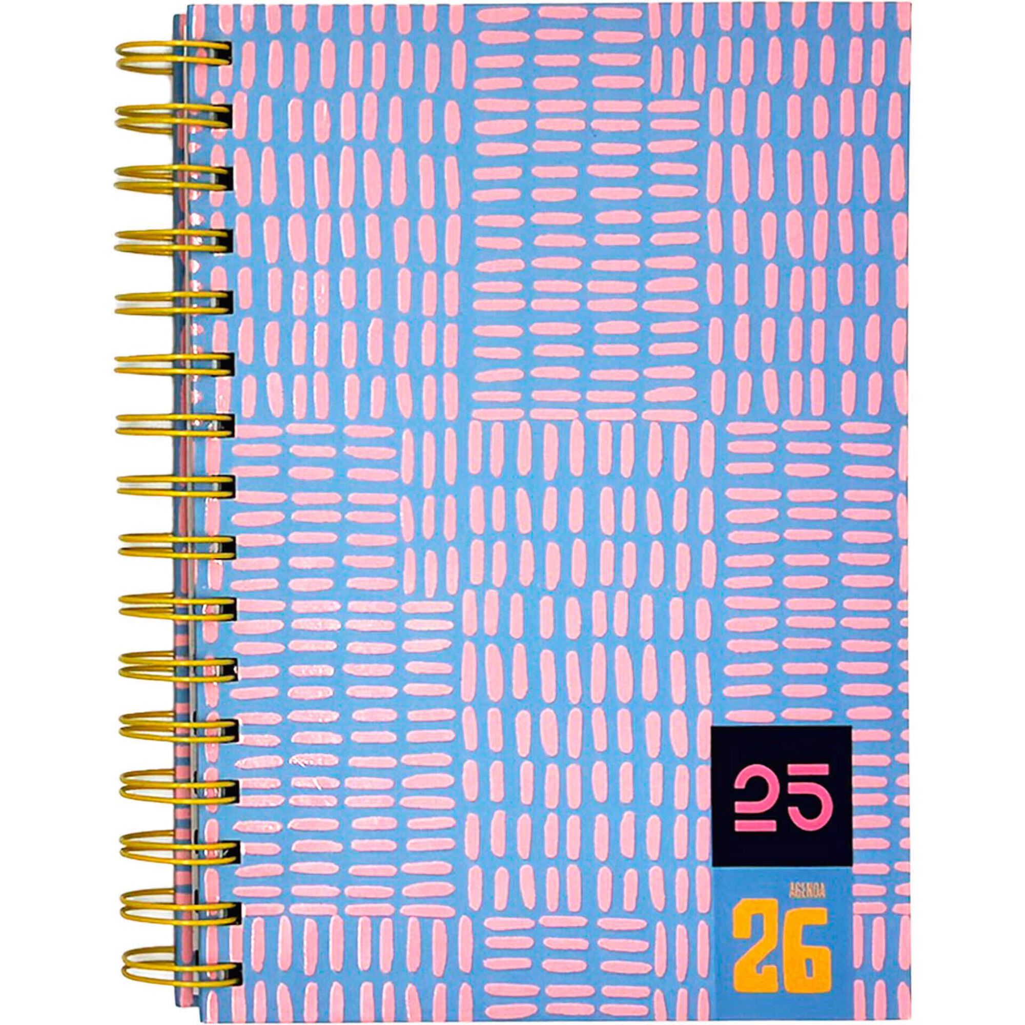 Agenda A5 2026 Espiral 16 Meses (v&aacute;rias cores)