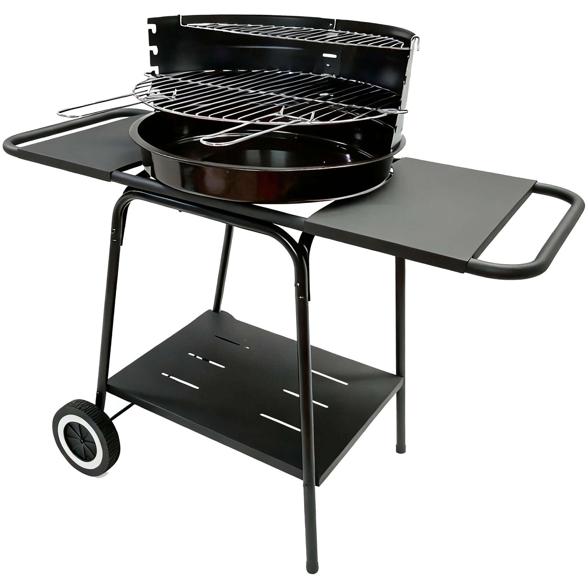 Barbecue Carv&atilde;o 2 Grelhas 95x48x83cm Preto Miramar BBQ Collection