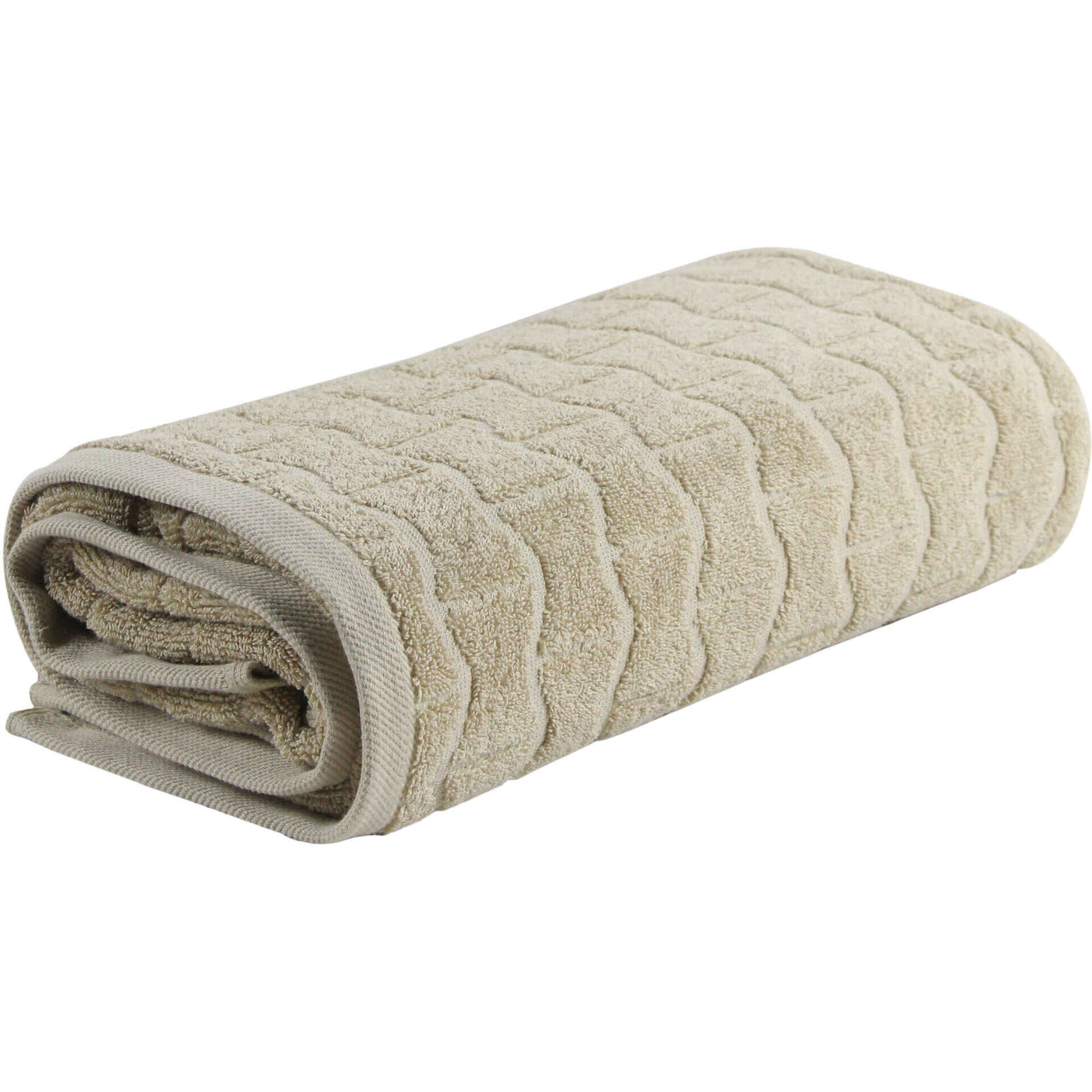 Toalha Jacquard Bege Kasa