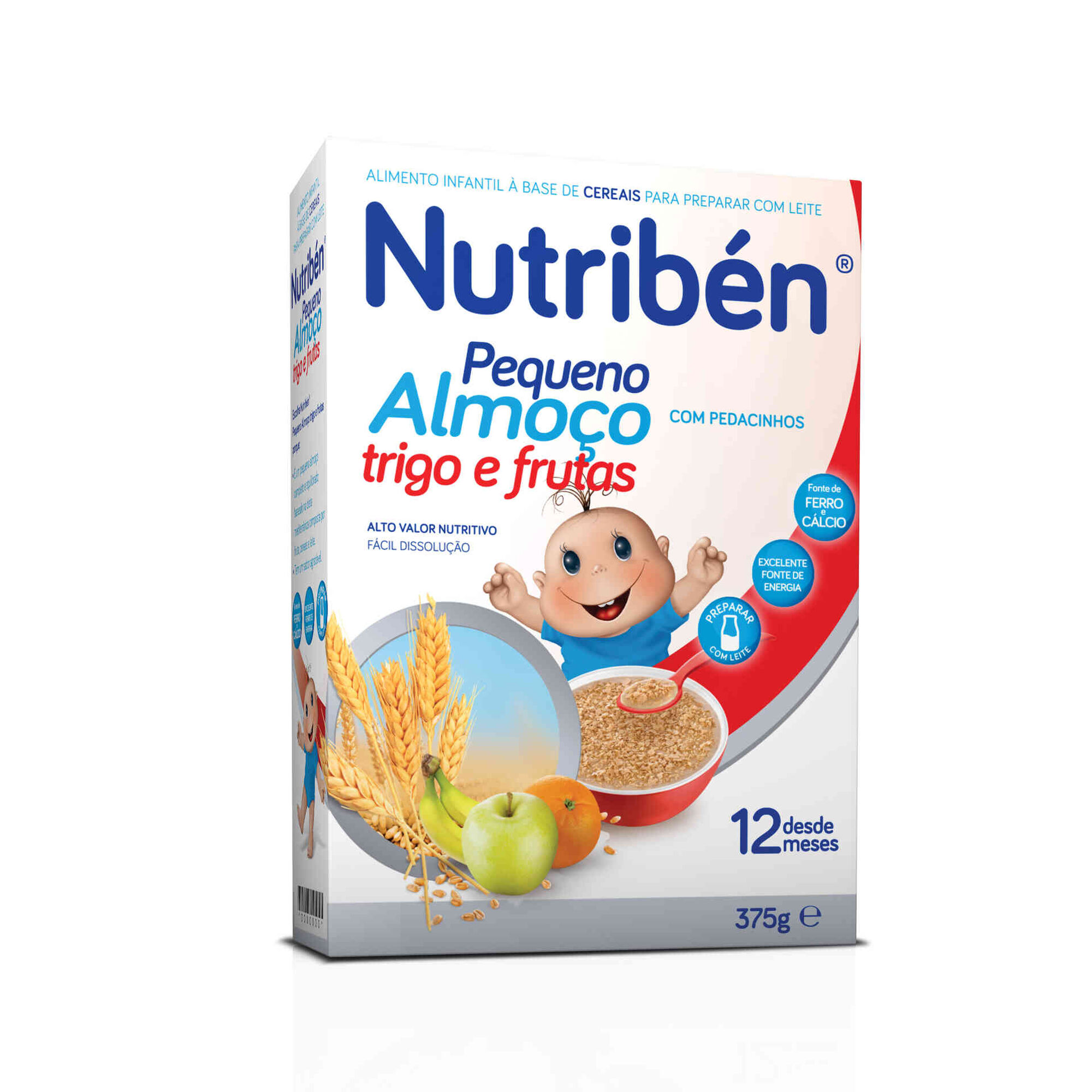 Papa Infantil Trigo e Frutas Pequeno Almoço +12M