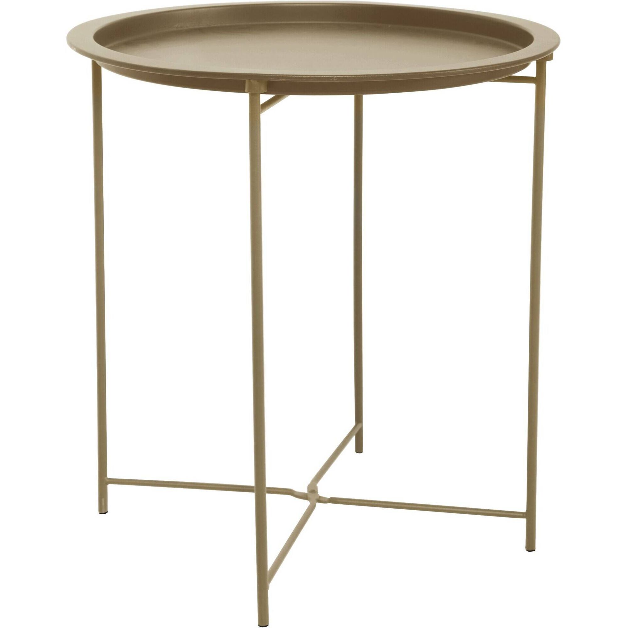 Mesa de Apoio 47cm Dourada Lecce Kasa