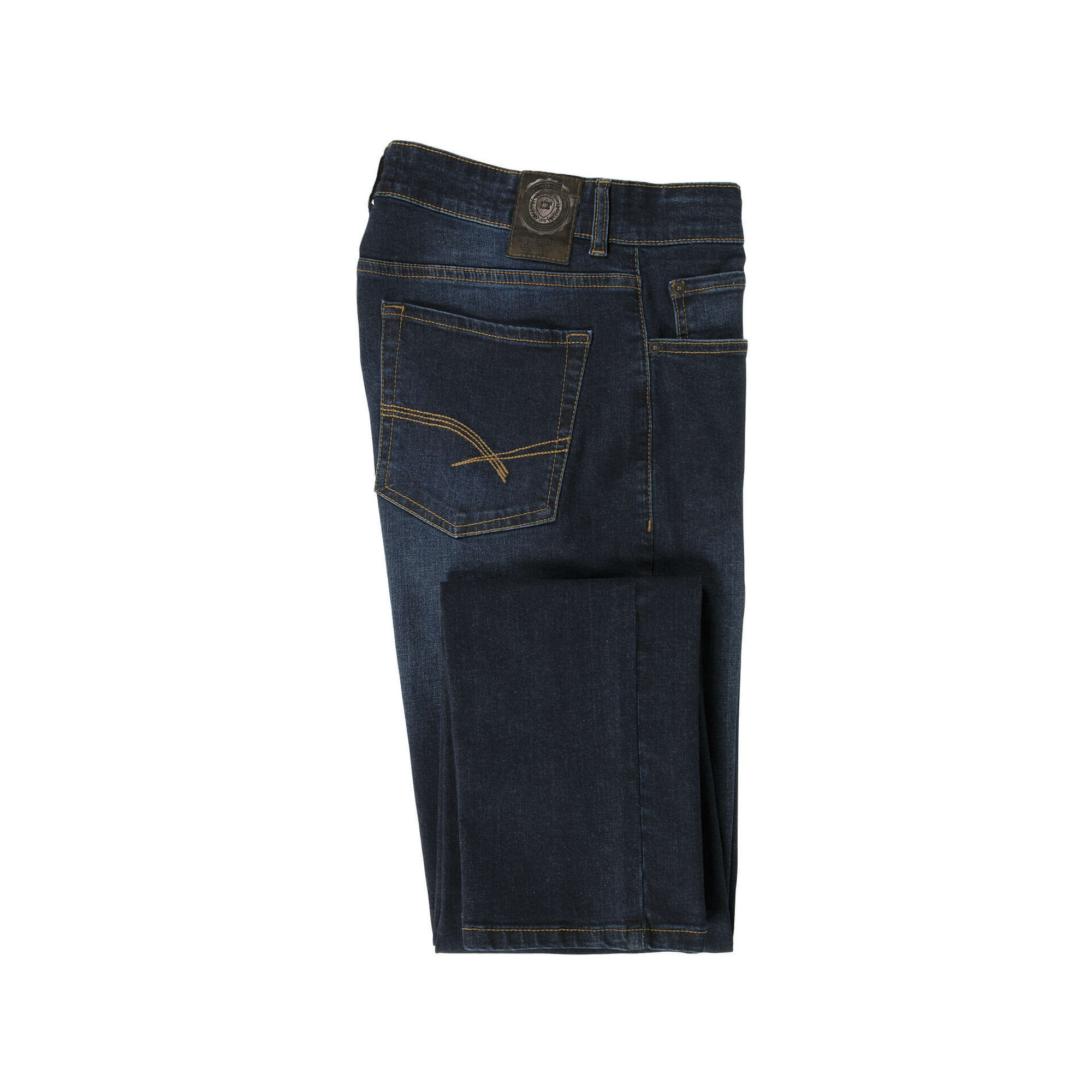 Jeans Slim Straight Azul Escuro Homem