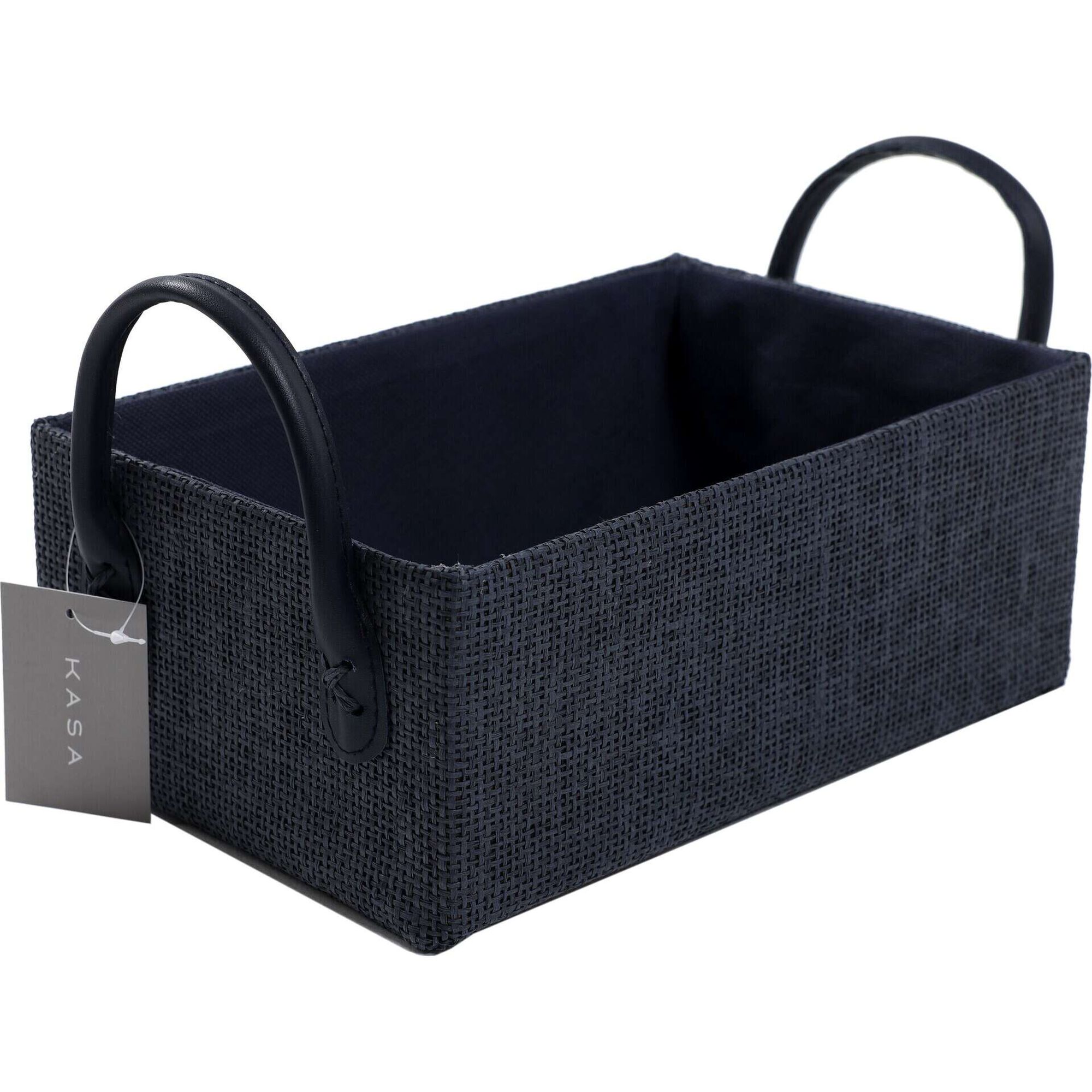 Cesto WC Retangular Alça 38x24x14,5cm Cinza