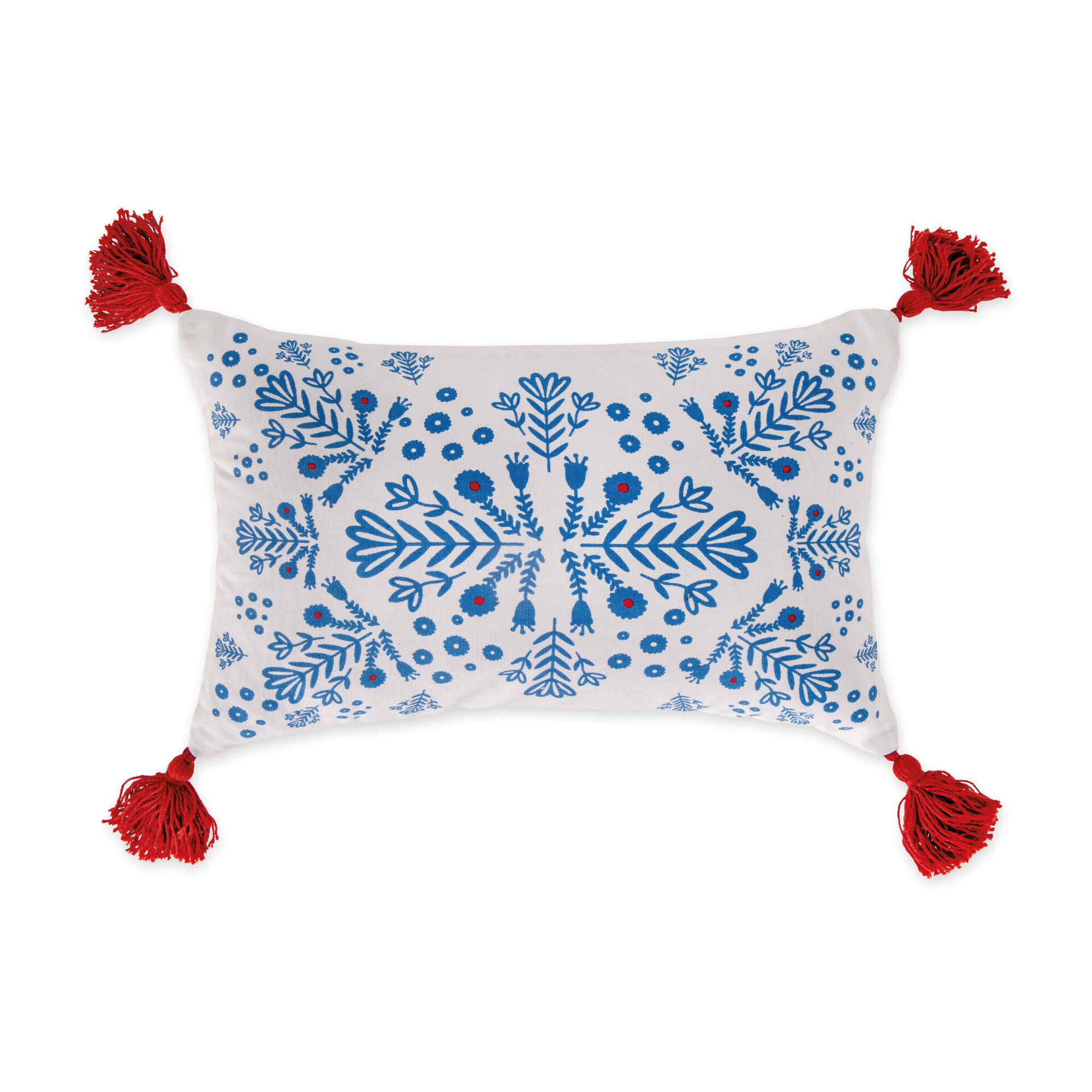 Almofada Estampada com Franjas 30x50cm Almofada Estampada com Franjas 30x50cm