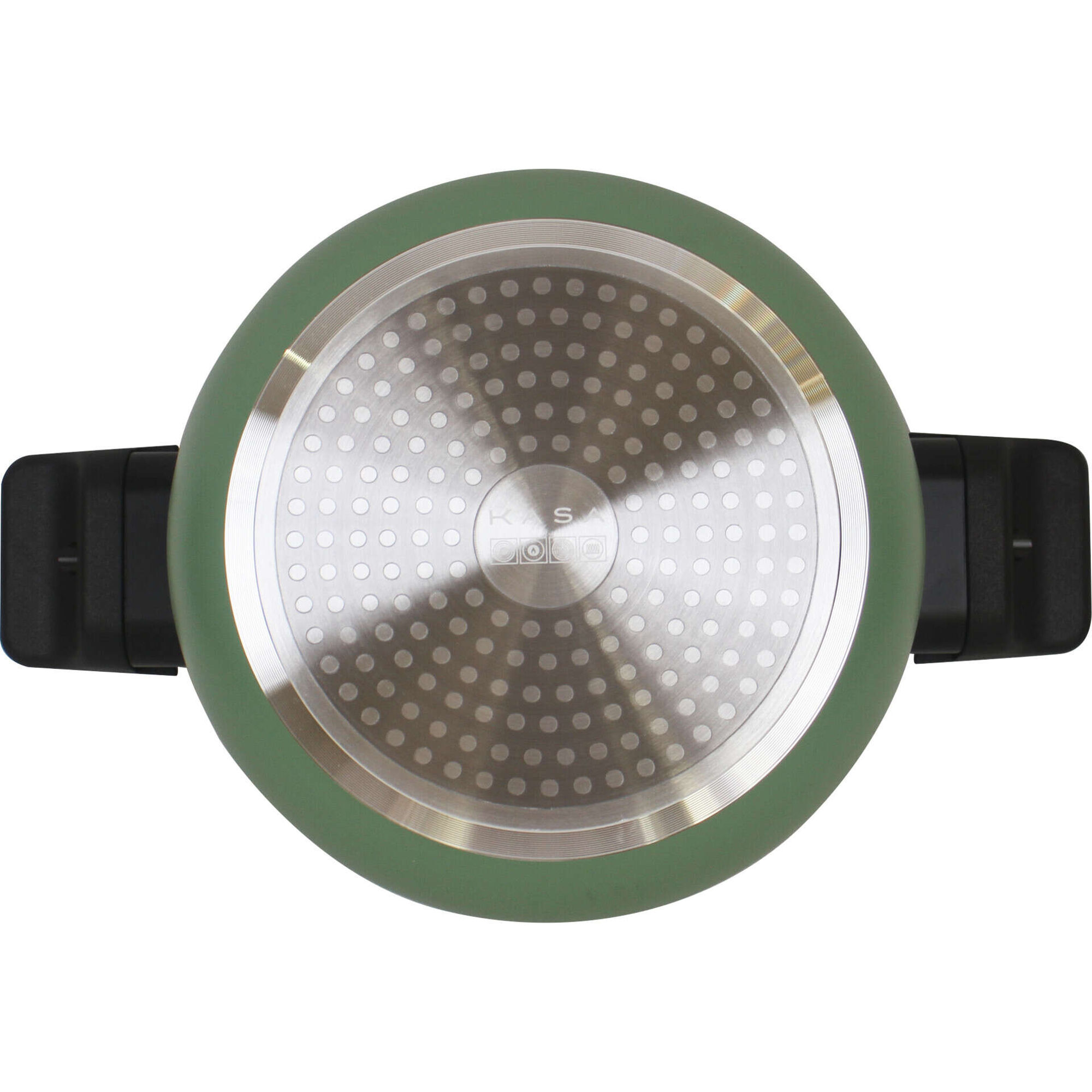 Ca&ccedil;arola 24cm Cer&acirc;mica Square Verde Kasa