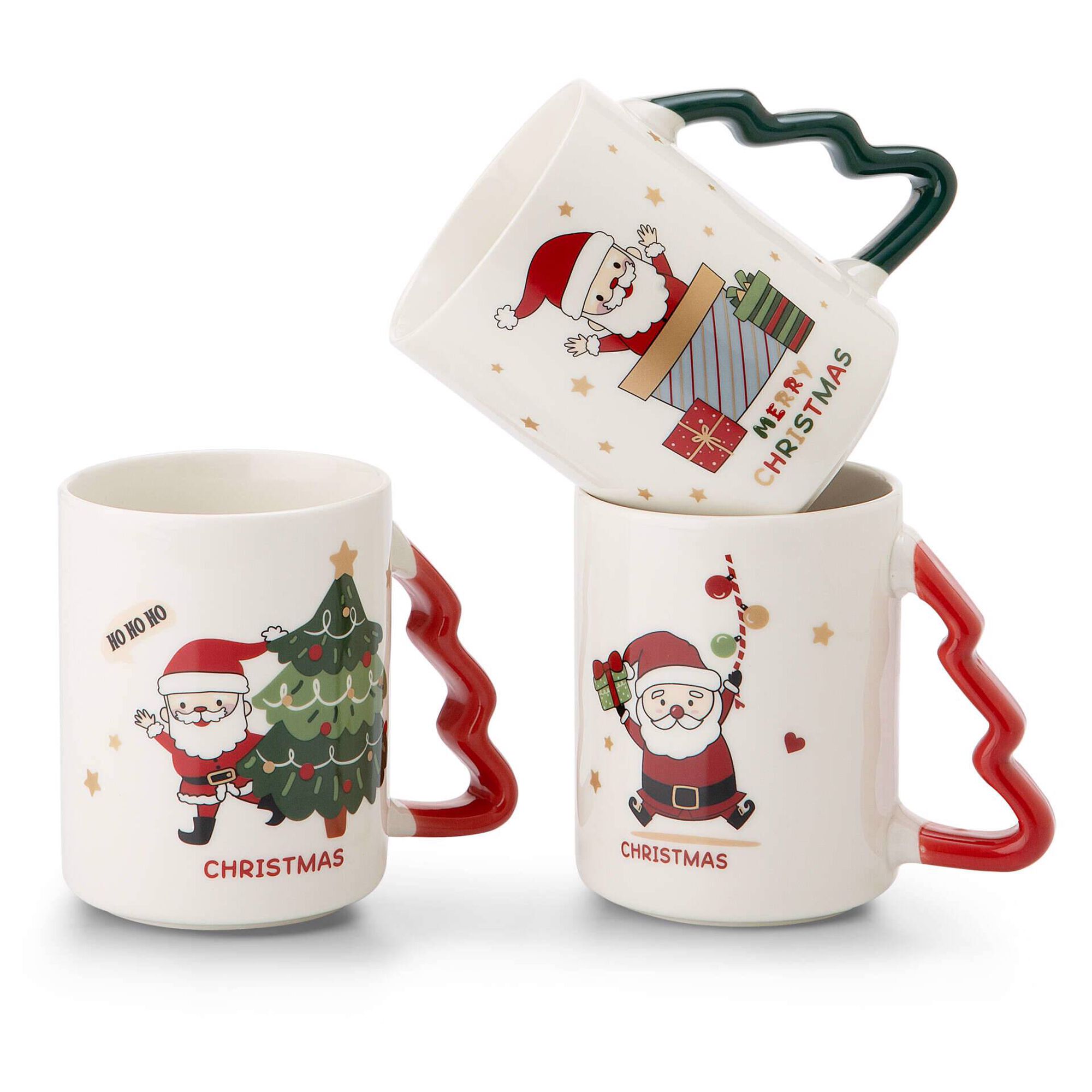 Caneca Pai Natal com Árvore Asa em Árvore