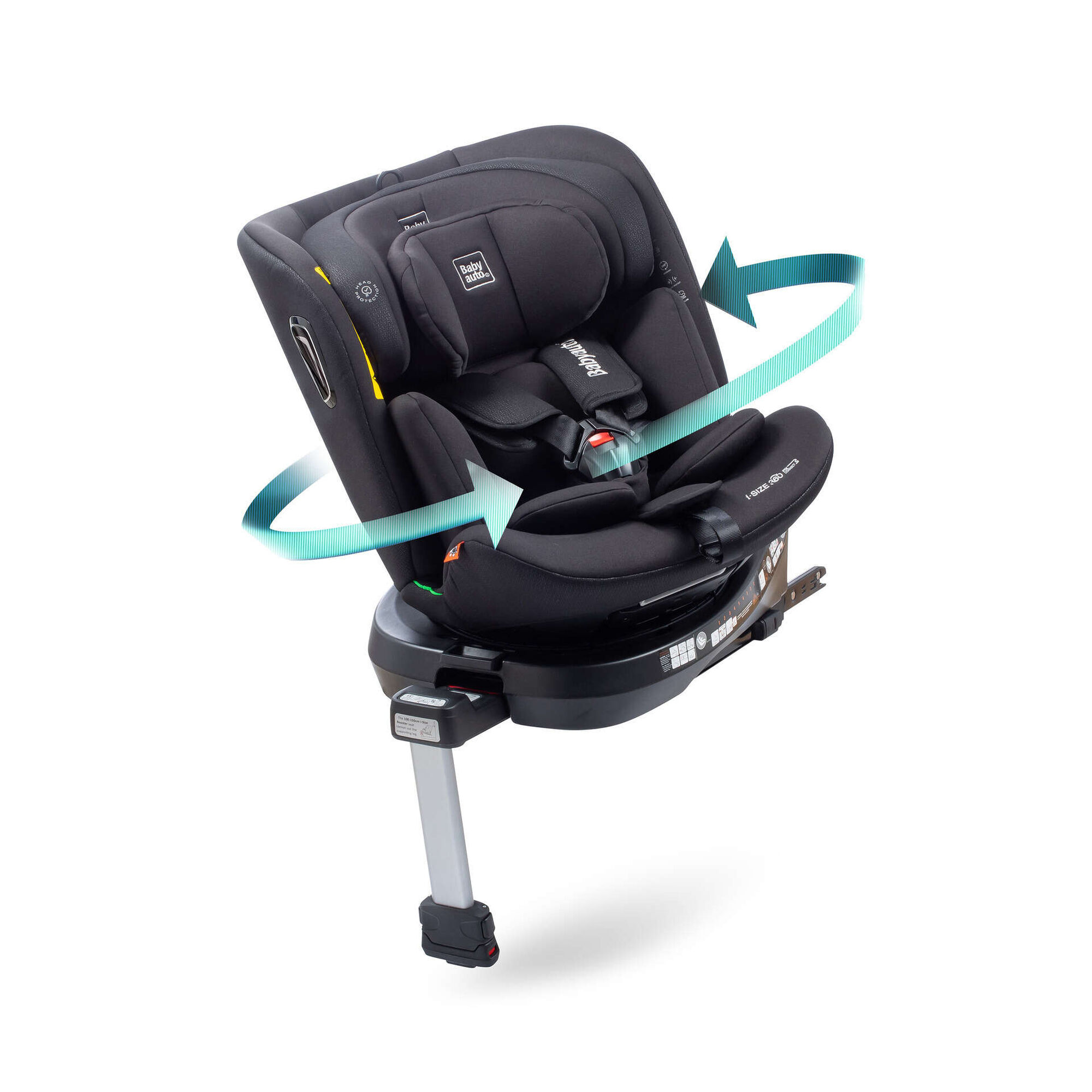 Cadeira Auto I-Size 40-150cm Isofix Preto Aitana Babyauto