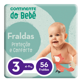 Fraldas Proteção e Conforto 4-9kg T3