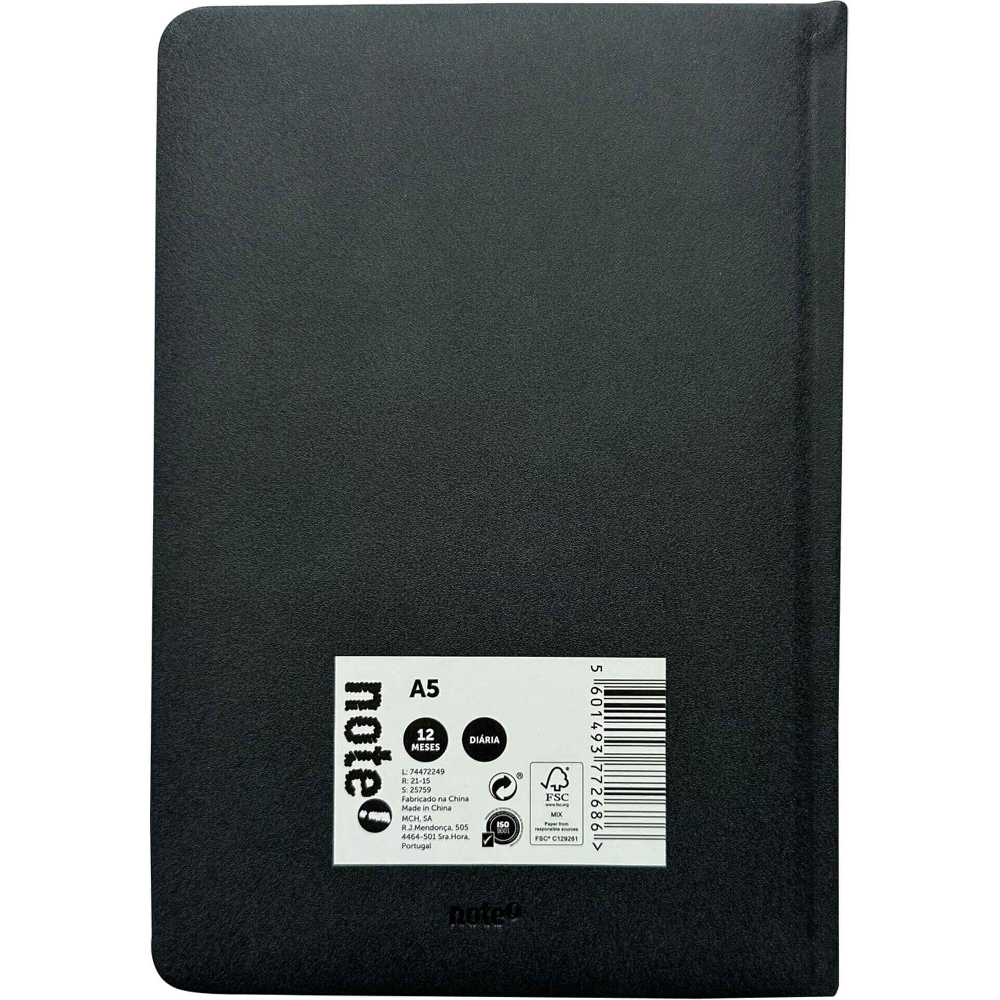 Agenda A5 2026 12 Meses (várias cores)