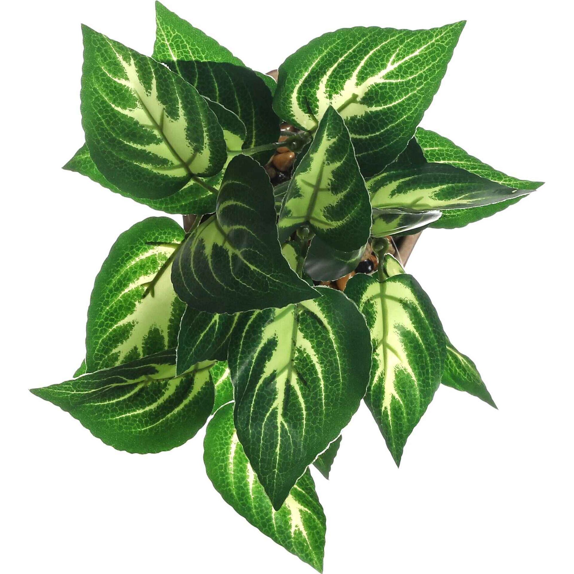 Planta Artificial Vaso Cerâmica Rosa